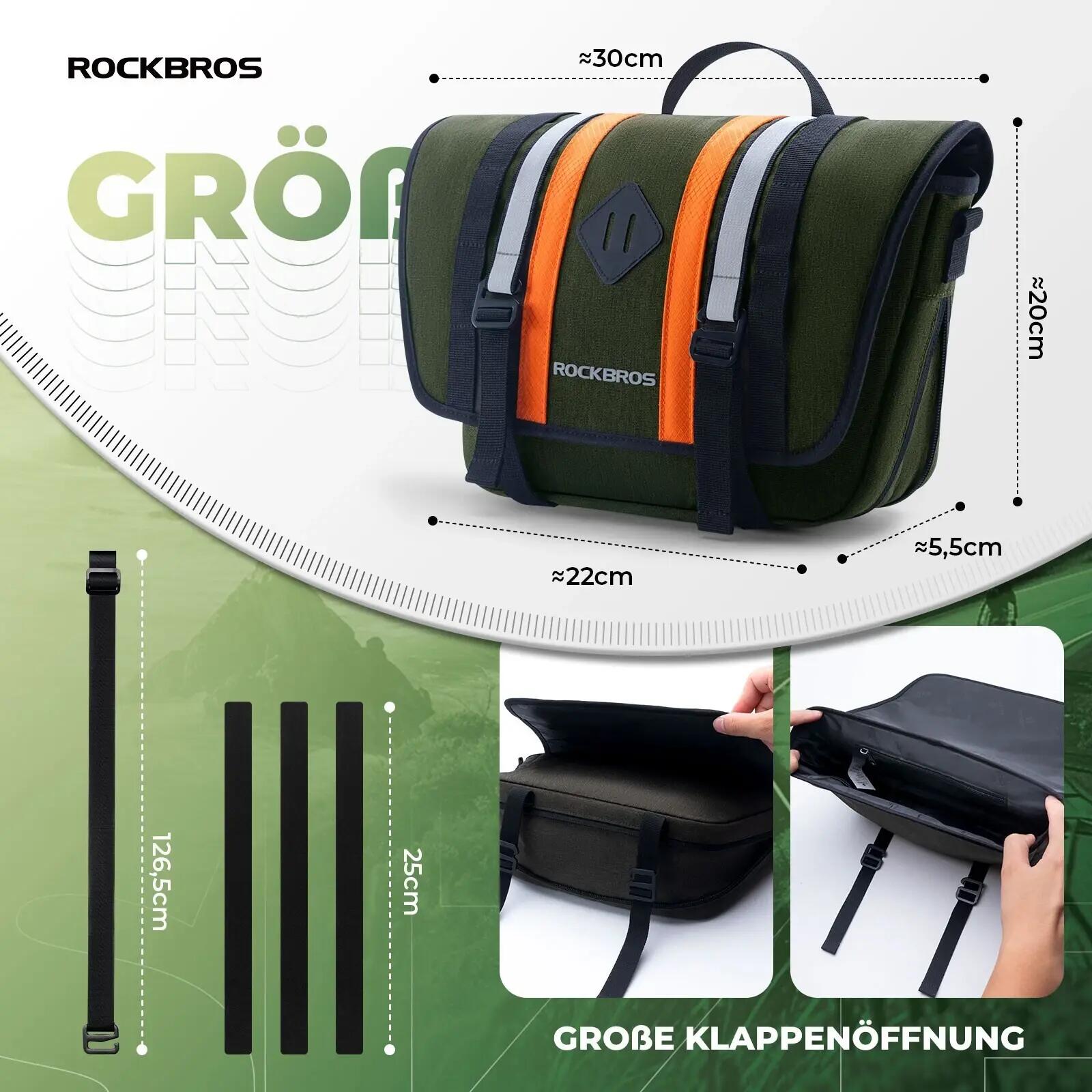 Sacoche de guidon ROCKBROS 4L avec bandoulière 5/6