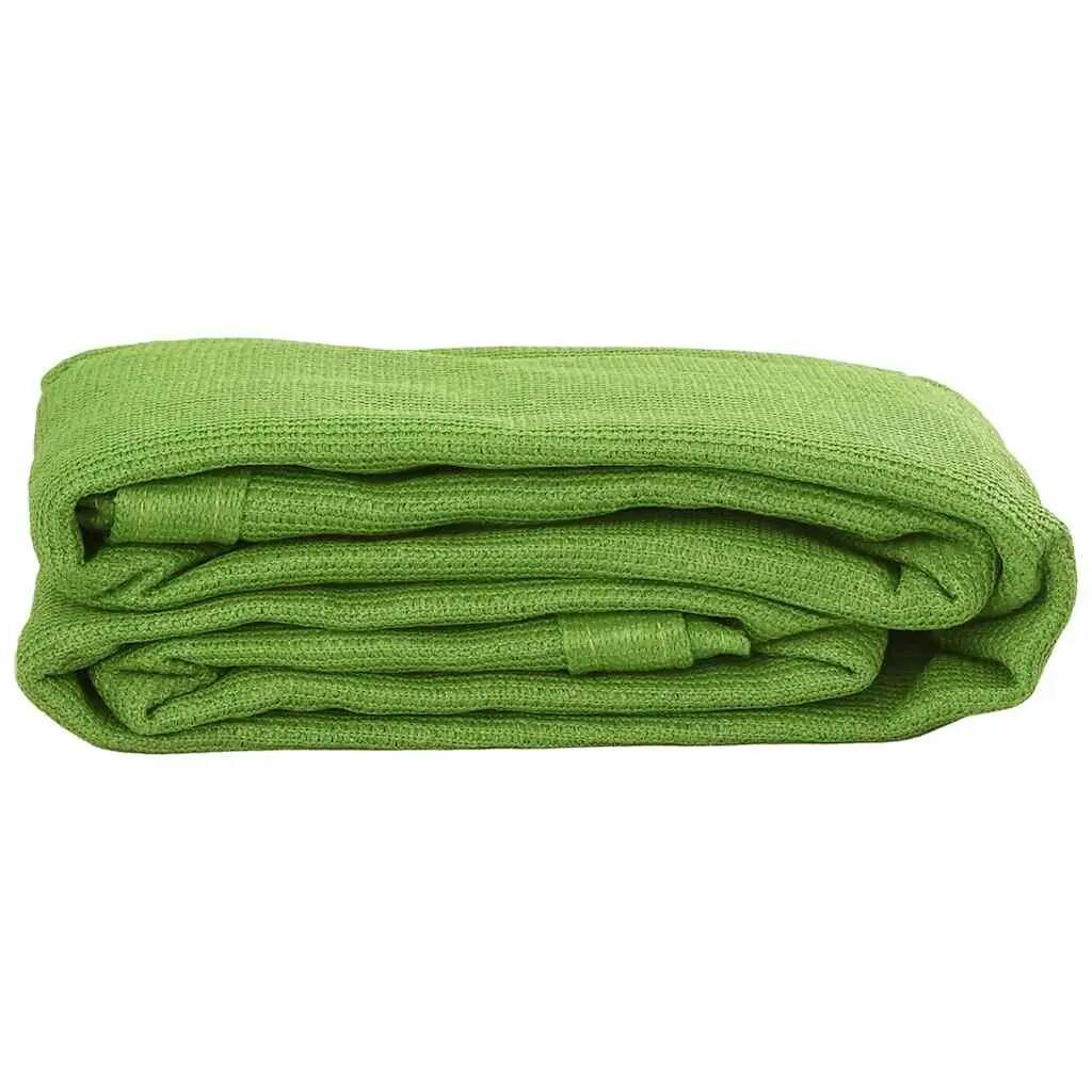 Tapis de tente HDPE vert clair avec 4 œillets VidaXL 3/3