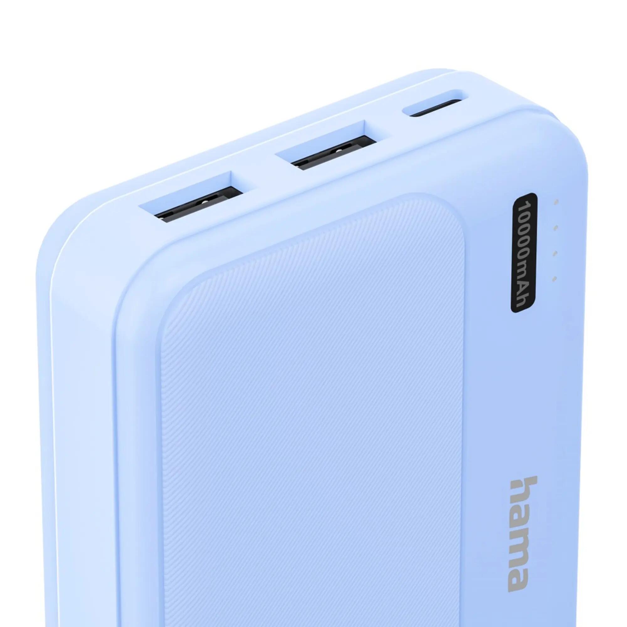 HAMA Power Pack Pocket 10, 10000 mAh, USB-A, Blau 3/5