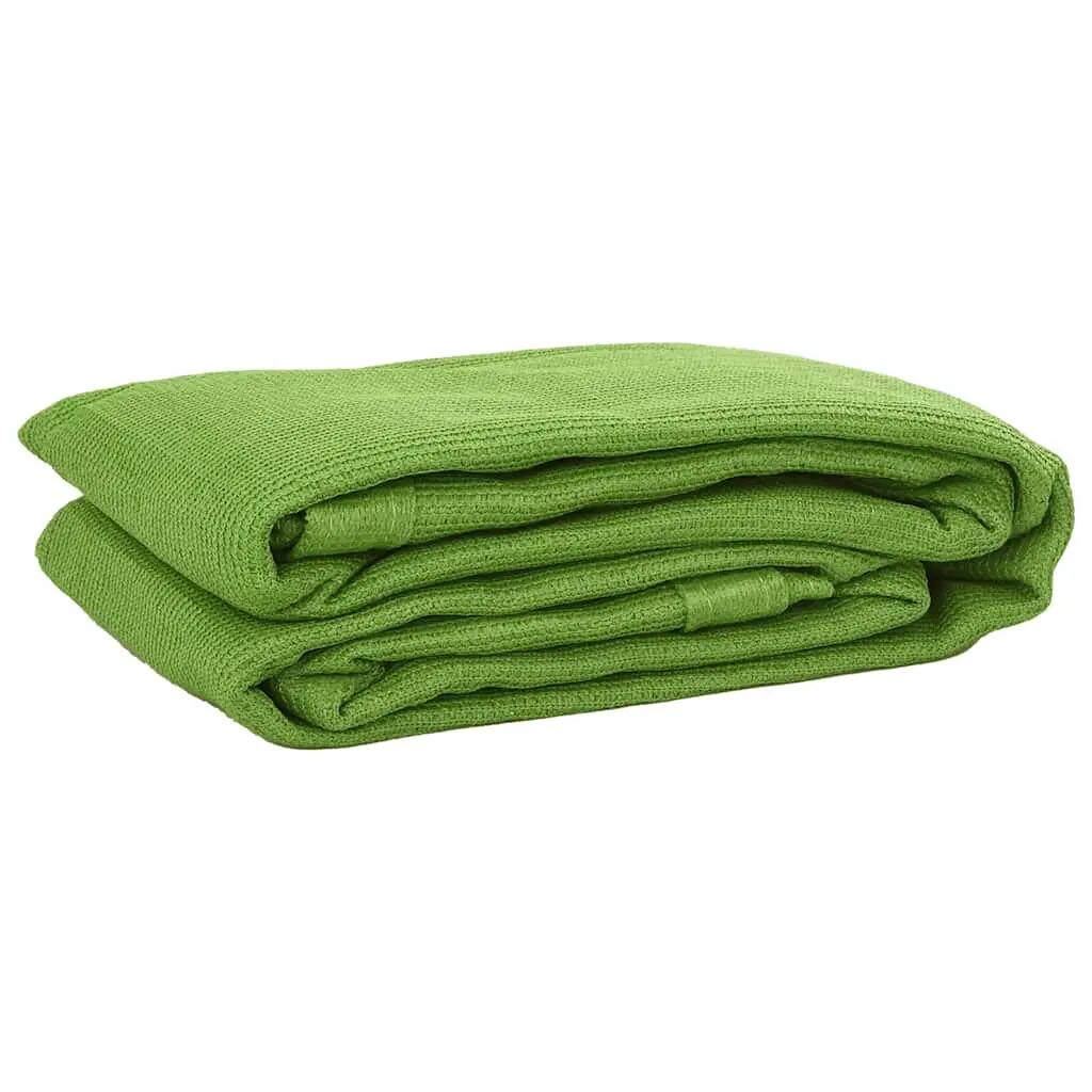 Tapis de tente HDPE vert clair avec 4 œillets VidaXL 2/3