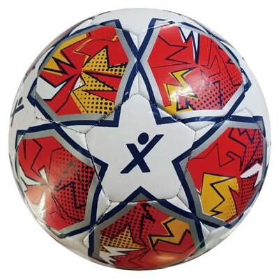 Sportx voetbal champion 330-350 g wit/rood/geel