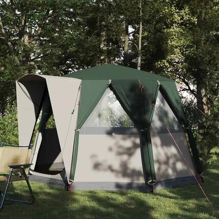 Tente de camping cabane 3 places VidaXL 185T PU