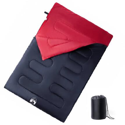 Sac de couchage double adulte VidaXL 2 oreillers imperméable