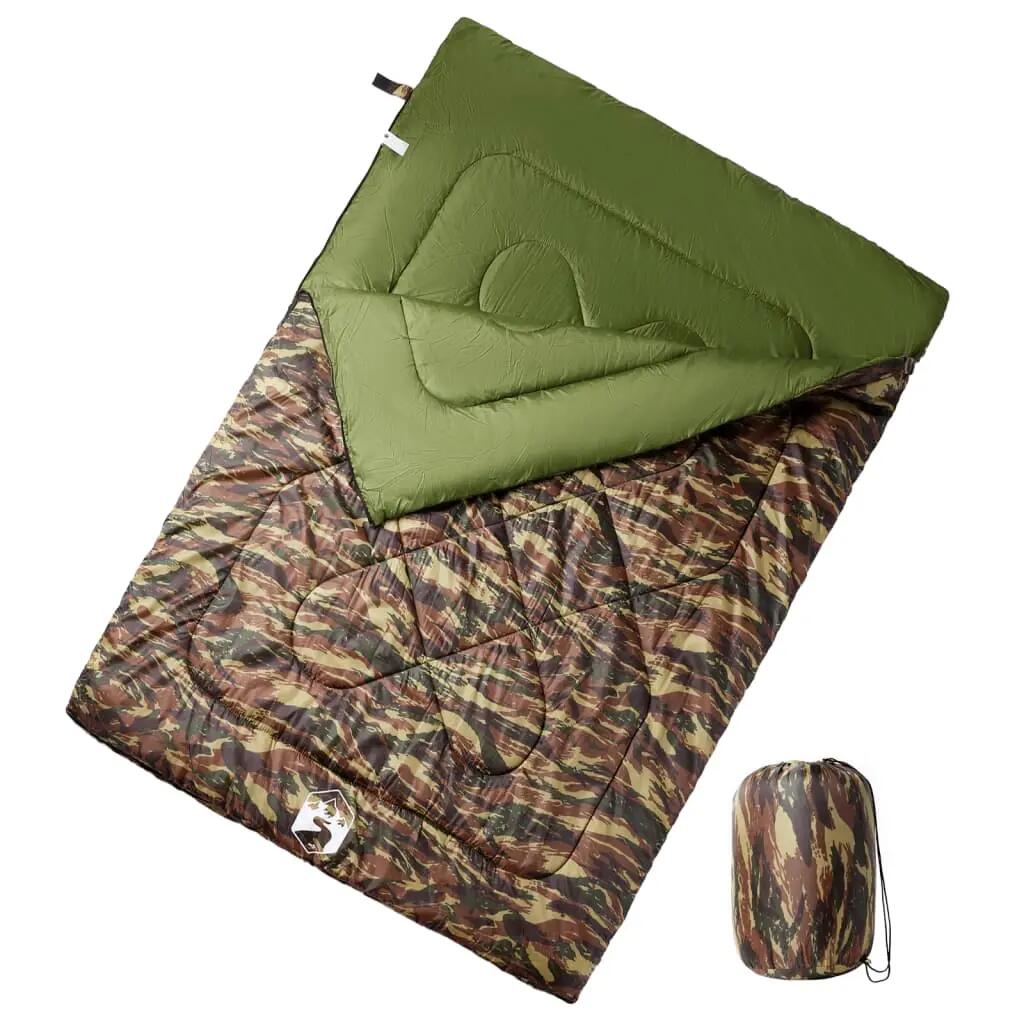 Sac de couchage double 2 personnes VidaXL 3-4 saisons 1/5