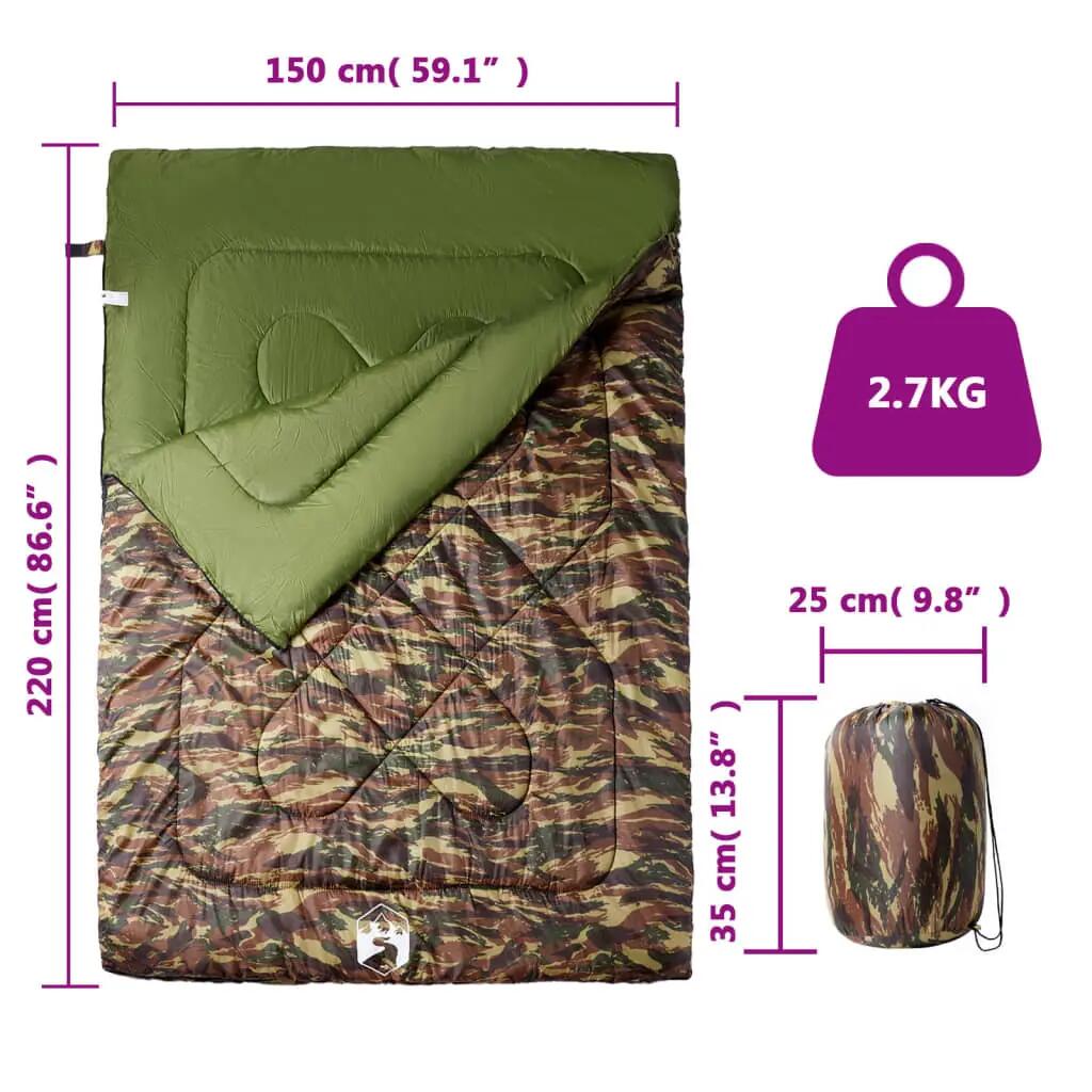 Sac de couchage double 2 personnes VidaXL 3-4 saisons 5/5