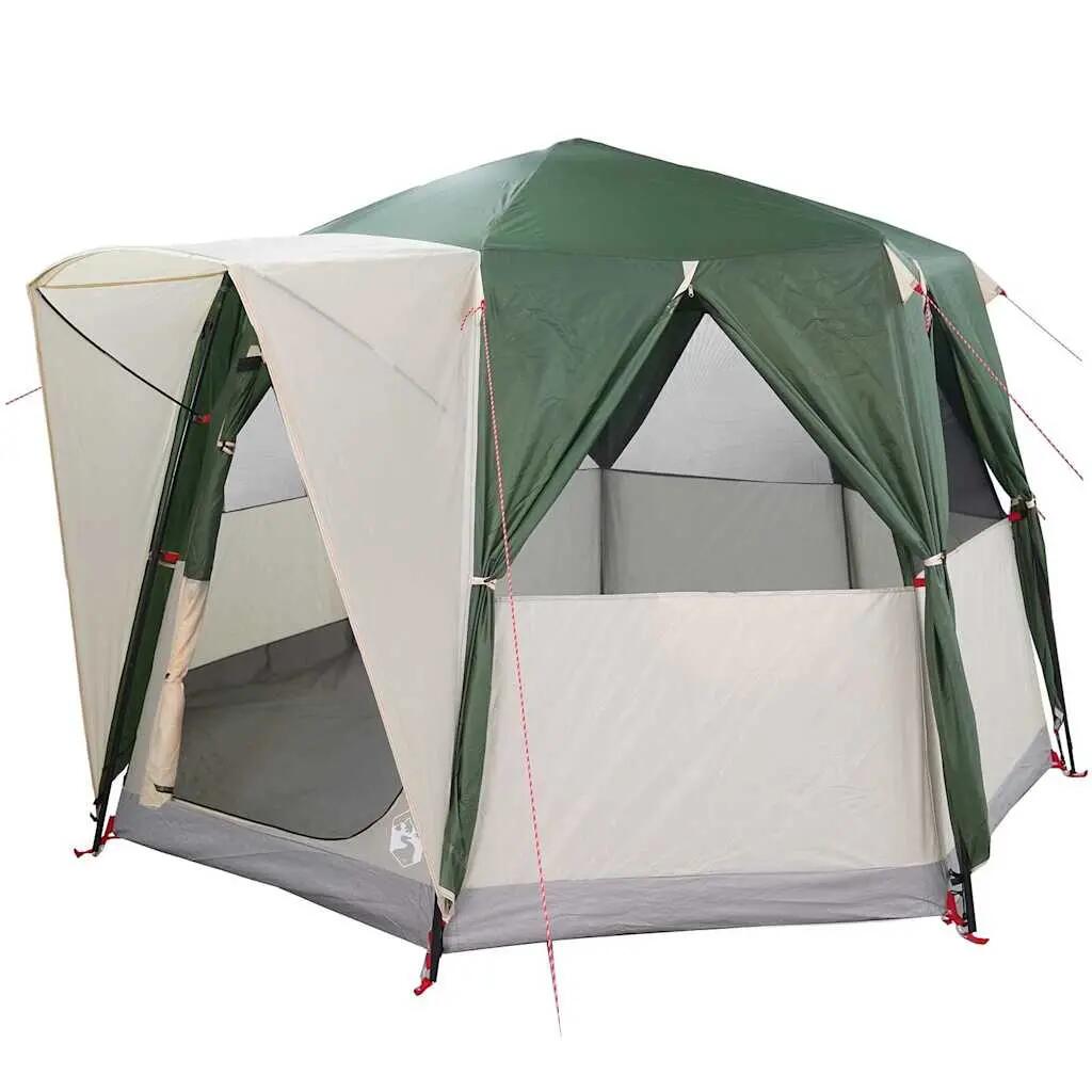 Tente de camping cabane 3 places VidaXL 185T PU 2/4