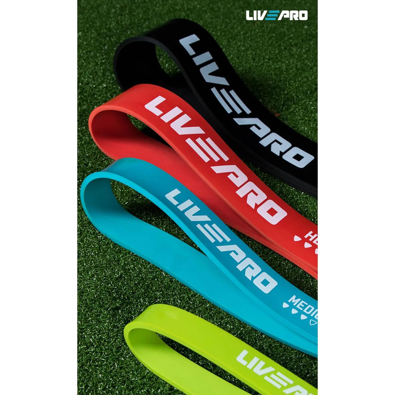 Bande élastique - Fitness - LivePro Powerband extra-fort - Noir 2/3