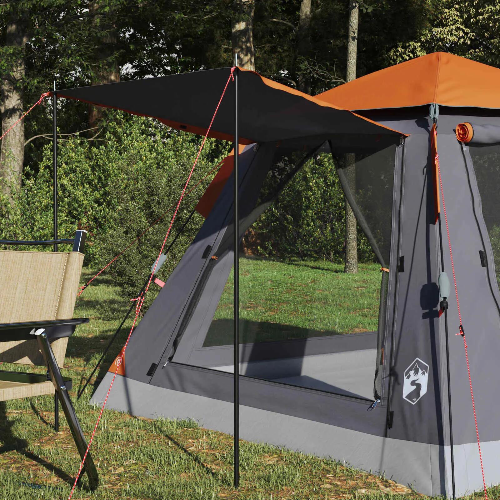 Tente instantanée 3 places VidaXL 185T polyester imperméable 3/4