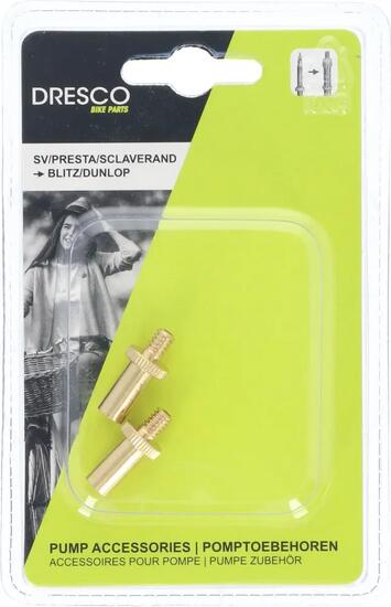 Adaptateur valve française Dresco pour pompe vélo Présta
