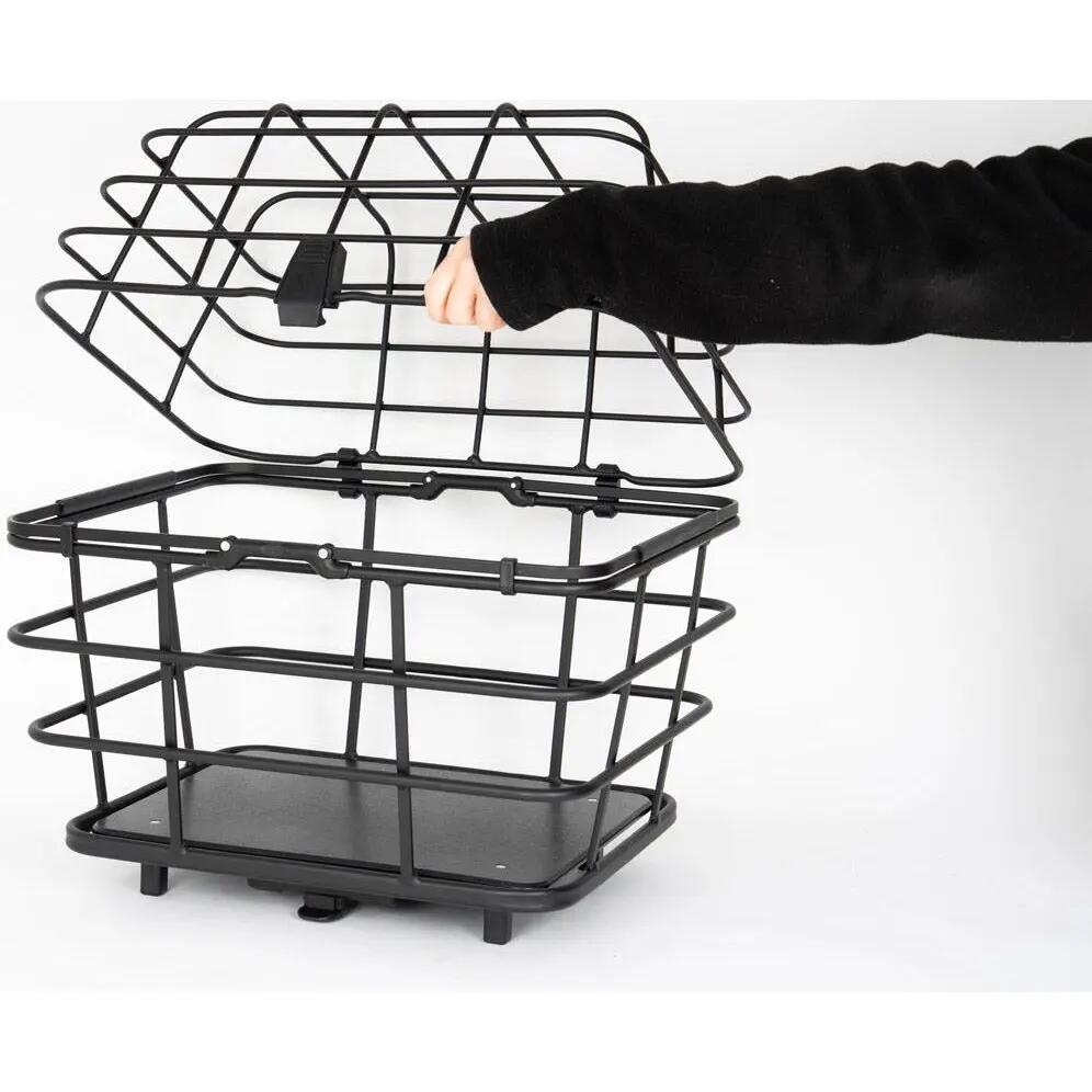 Couvre panier chien AtranVelo Perro Large mesh alu amovible 38 L 3/5