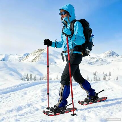 Raquettes neige 3 en 1 avec chaussures de randonnée VidaXL