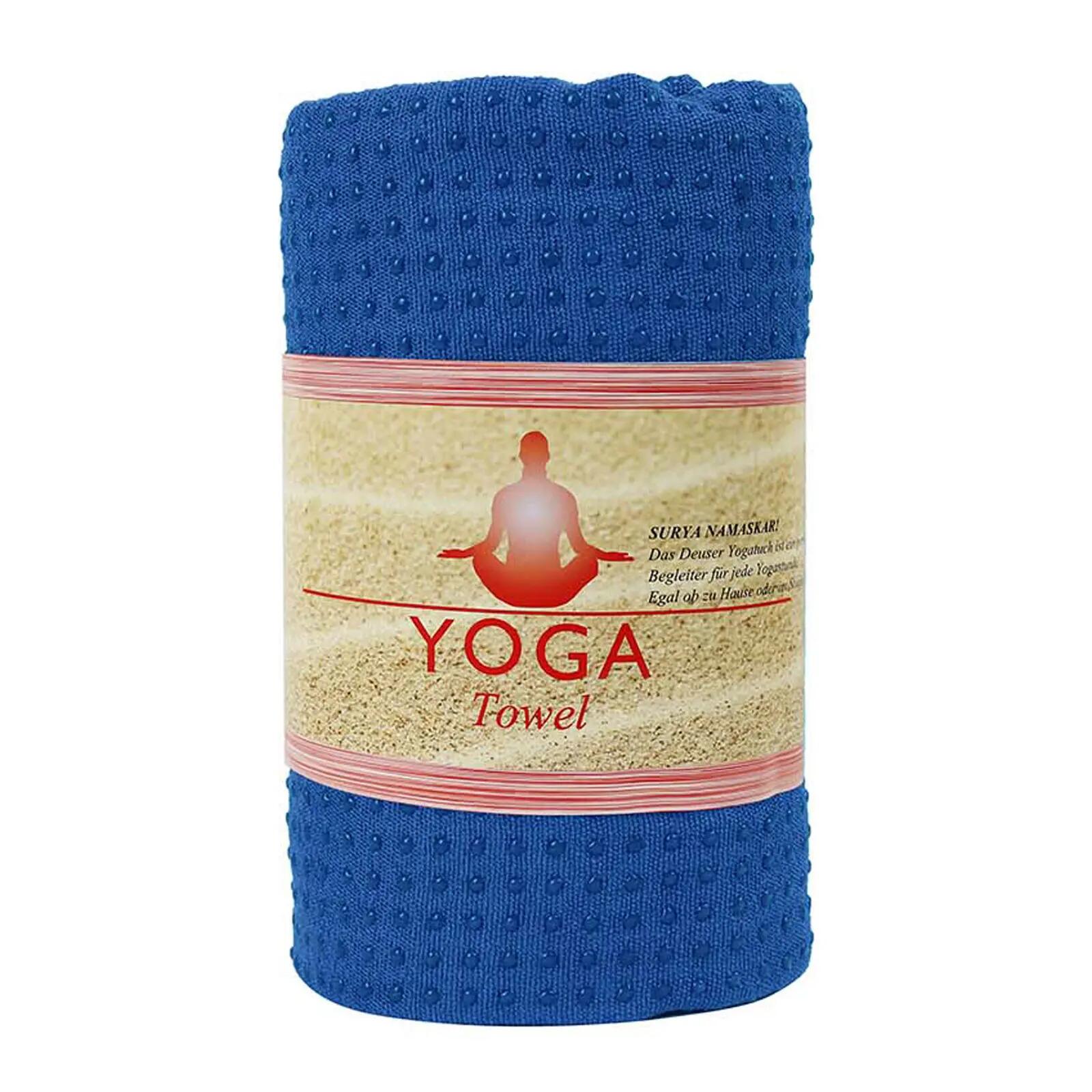 Serviette de yoga - Yoga - Antidérapante, absorbante - Deuser - Noire 4/4