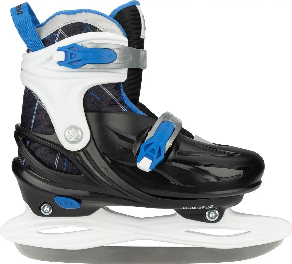 Patins hockey sur glace ajustables Nijdam Polar Pop roues type inline 2/2