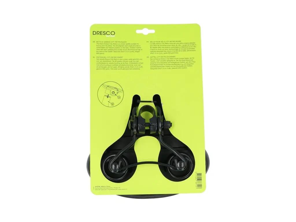 Selle vélo ville rétro DRESCO effet cuir lisse goutte 5/5