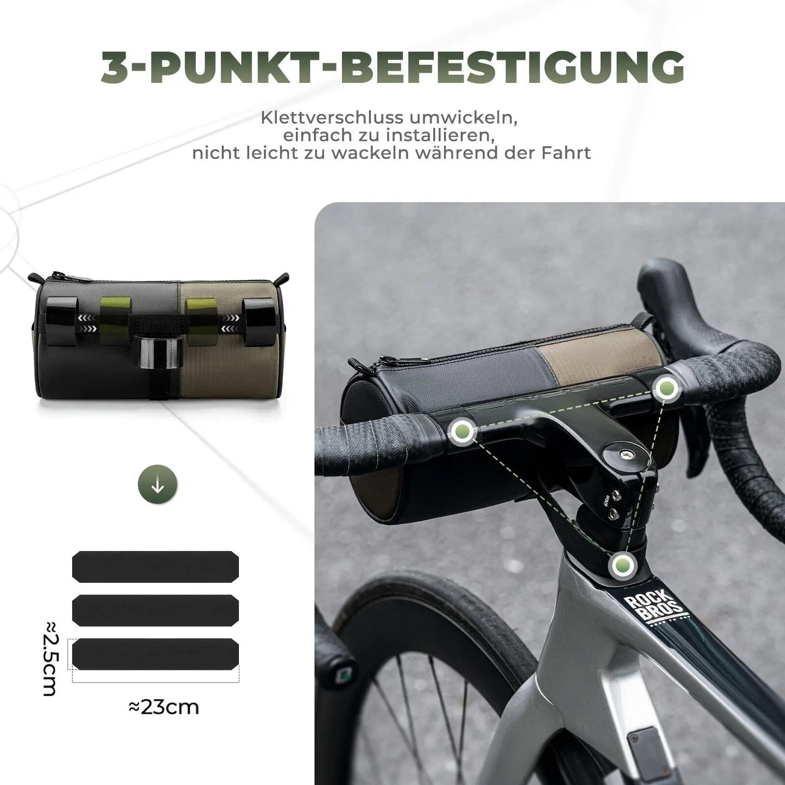 Sacoche de guidon ROCKBROS 1,7L avec bandoulière 4/6