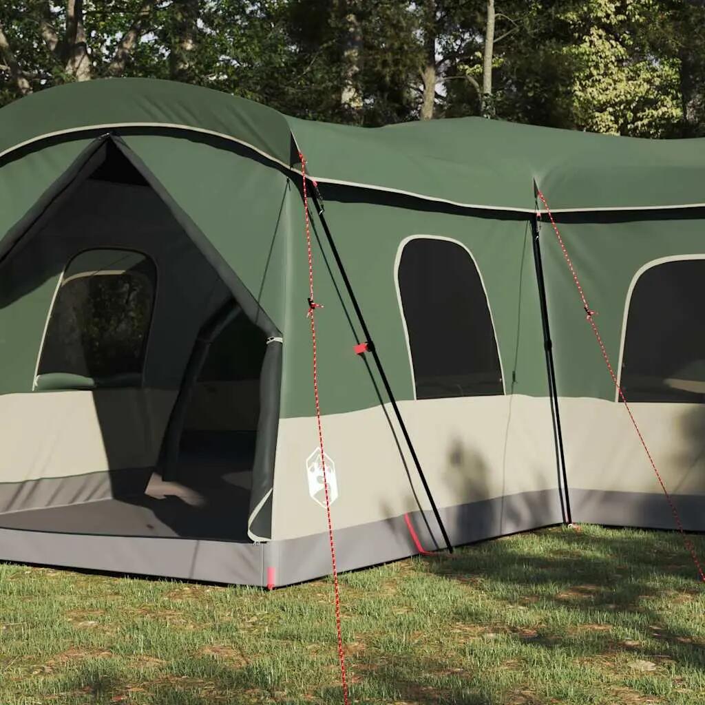 Tente de camping familiale 16 places avec auvent VidaXL vert 3/4