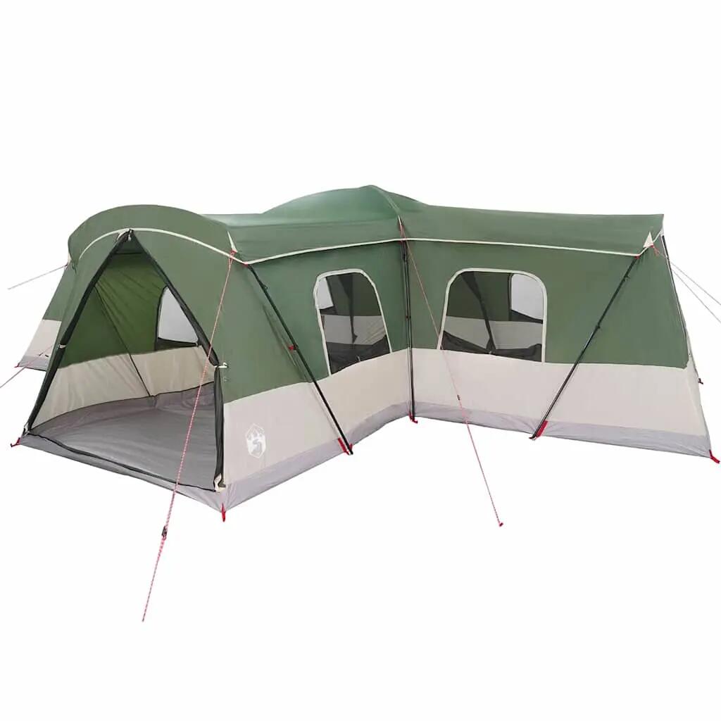 Tente de camping familiale 16 places avec auvent VidaXL vert 2/4