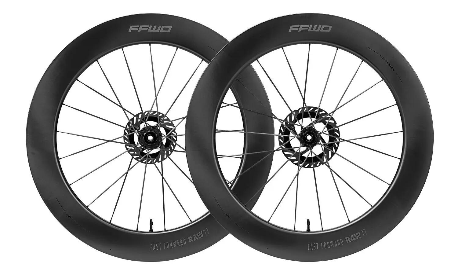 Roue carbone Shimano FFWD RAW77 77 mm Centerlock tubeless ready 2/2