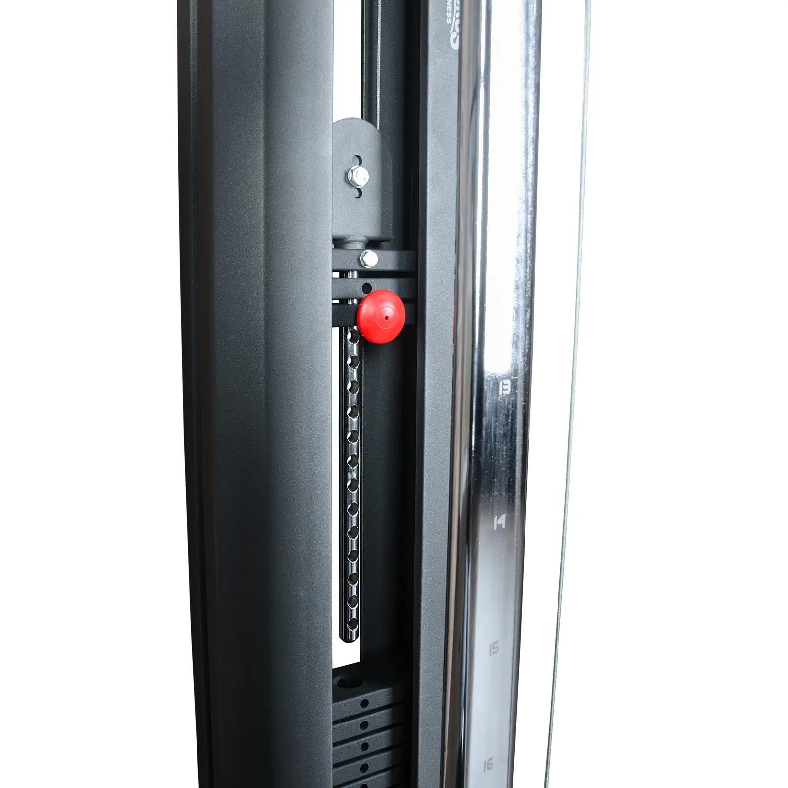 Krachtstation - Krachttraining - Taurus Lat Pulley - Multi Hi Lo - Zwart 3/4