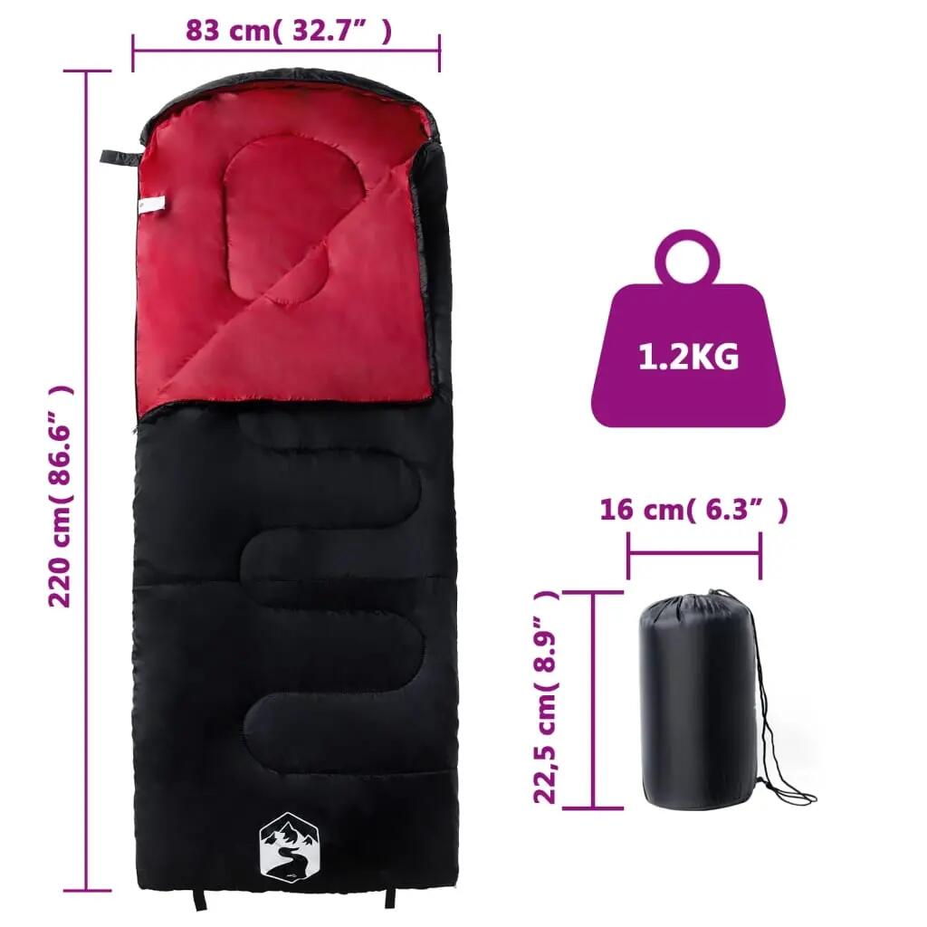 Sac de couchage adulte rectangulaire 5-15°C VidaXL 3-4 saisons 5/5