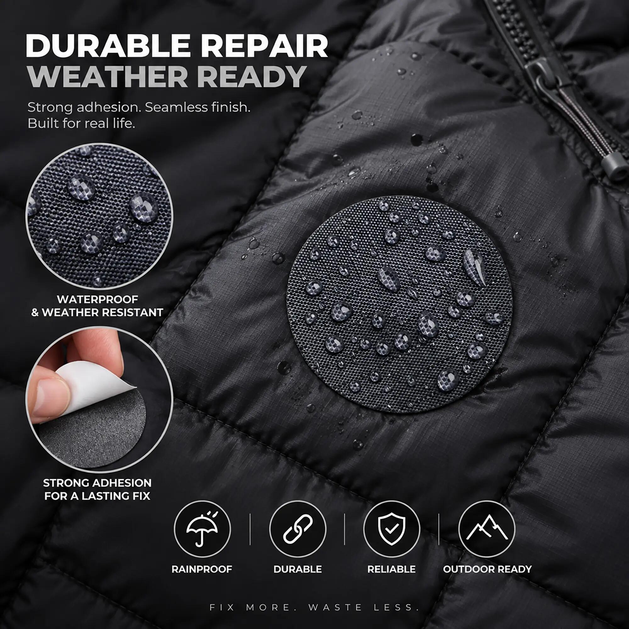 Reparatiepatch donsjas, zelfklevend, waterdicht, tent- en slaapzakreparatie 5/11