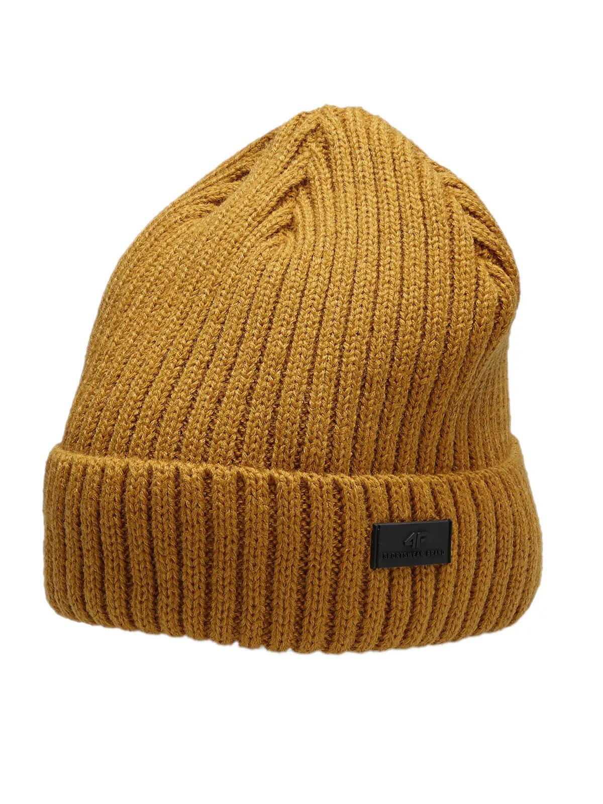 Gorro 4F homem amarelo H4Z22 CAM009 71S 2/3