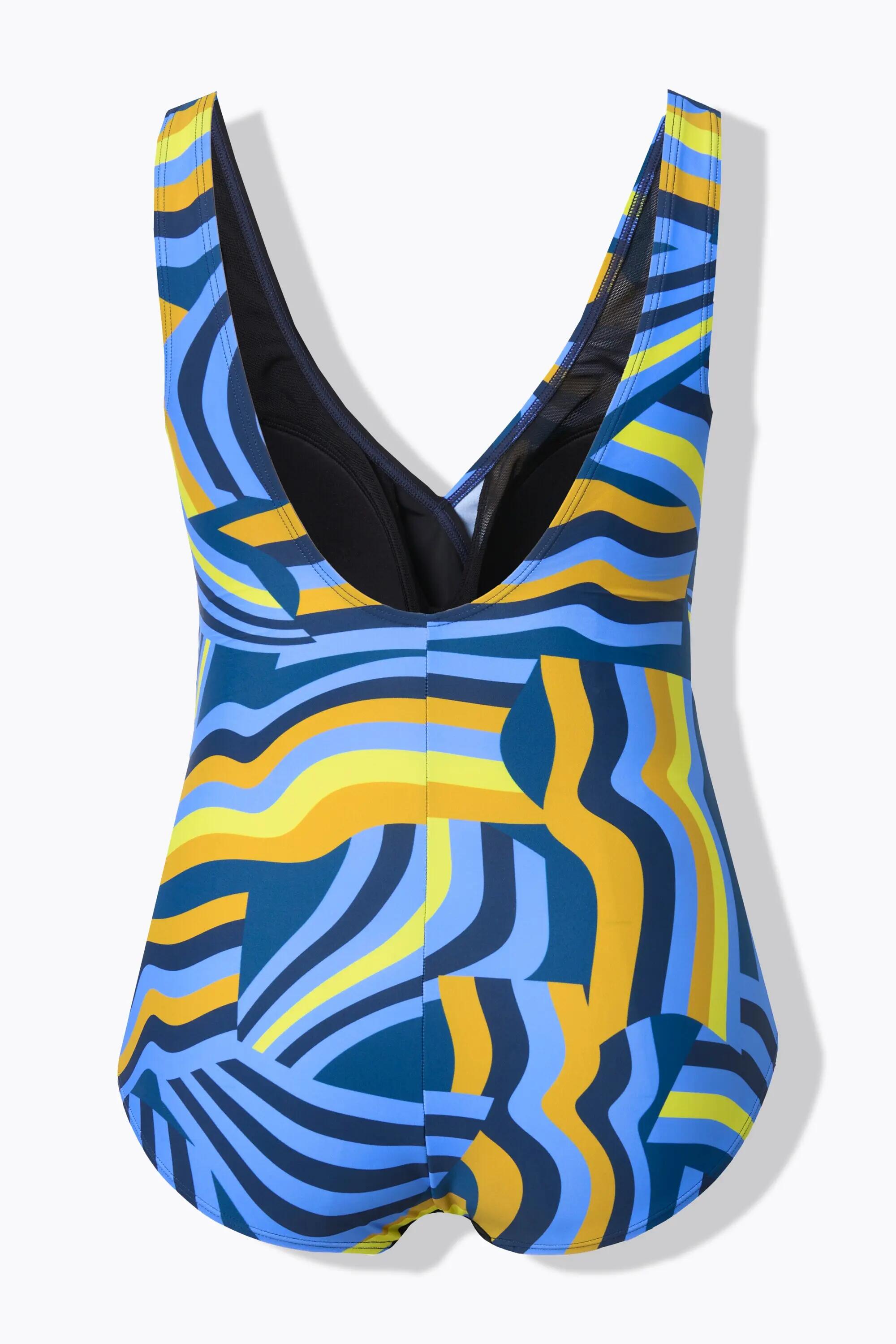 Dames Badpak wikkellook zachte cups sierring gerecycled 2/13