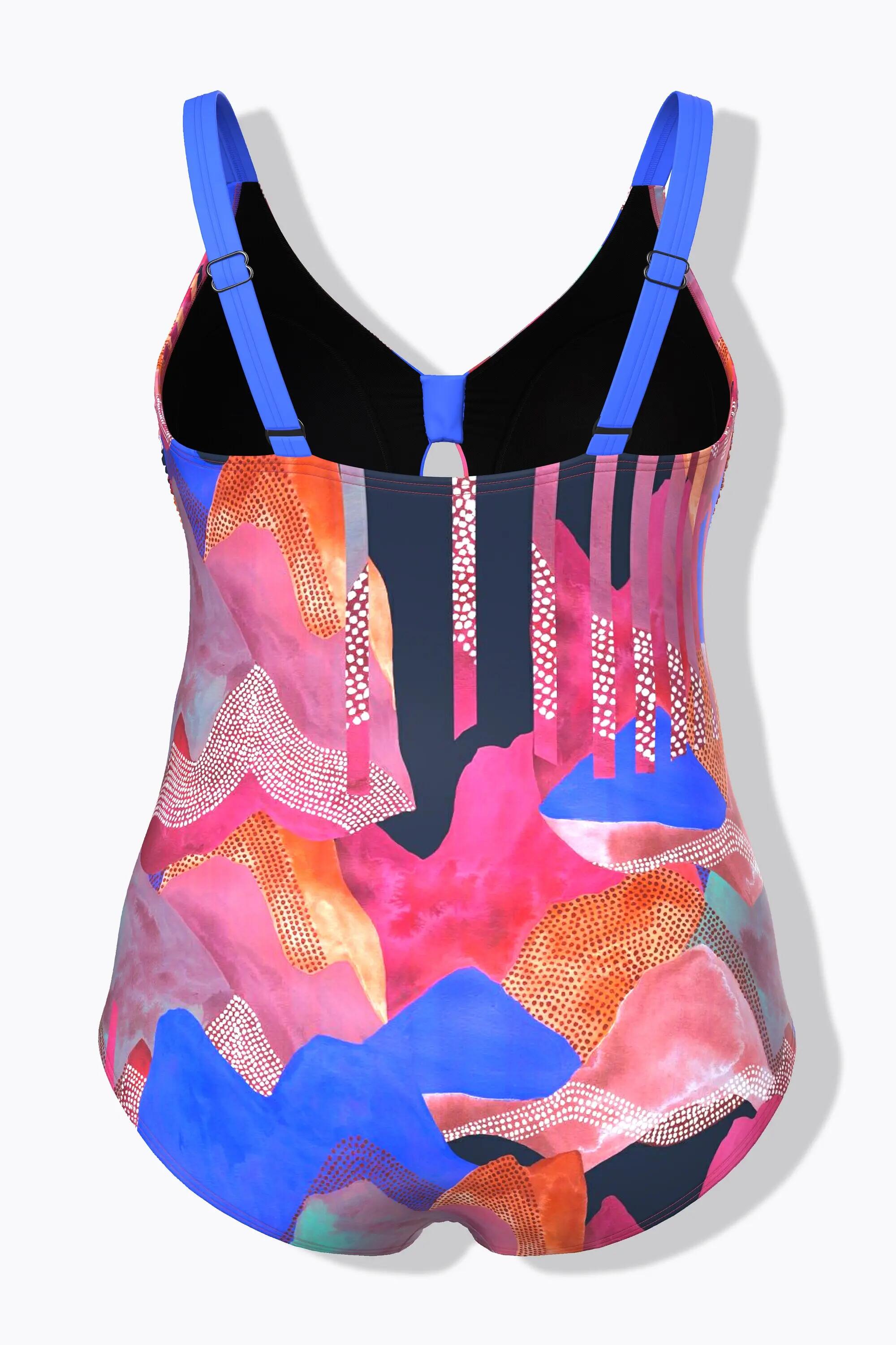 Dames Badpak sierknoop zachte cups gerecycled 2/13