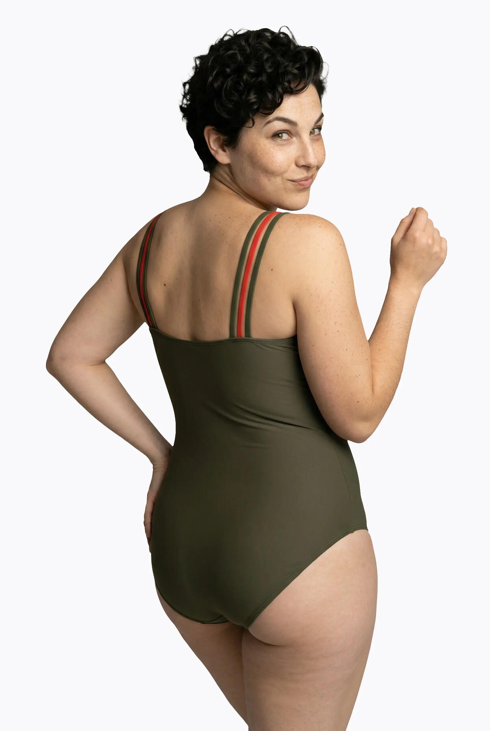 Damen Badeanzug Boho-Muster Softcups recycelt 3/13