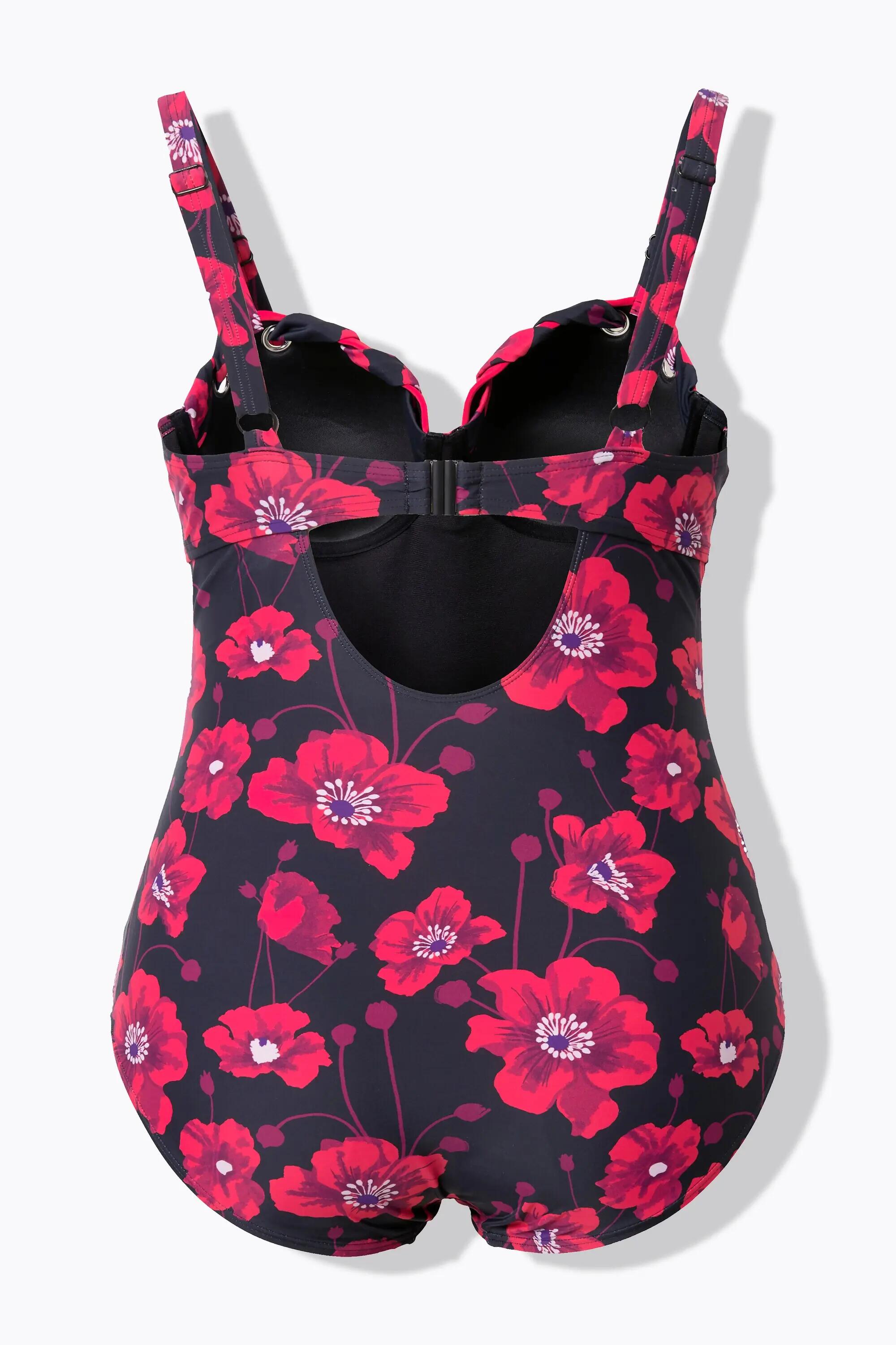 Dames Badpak bloemen cups gerecycled 2/13