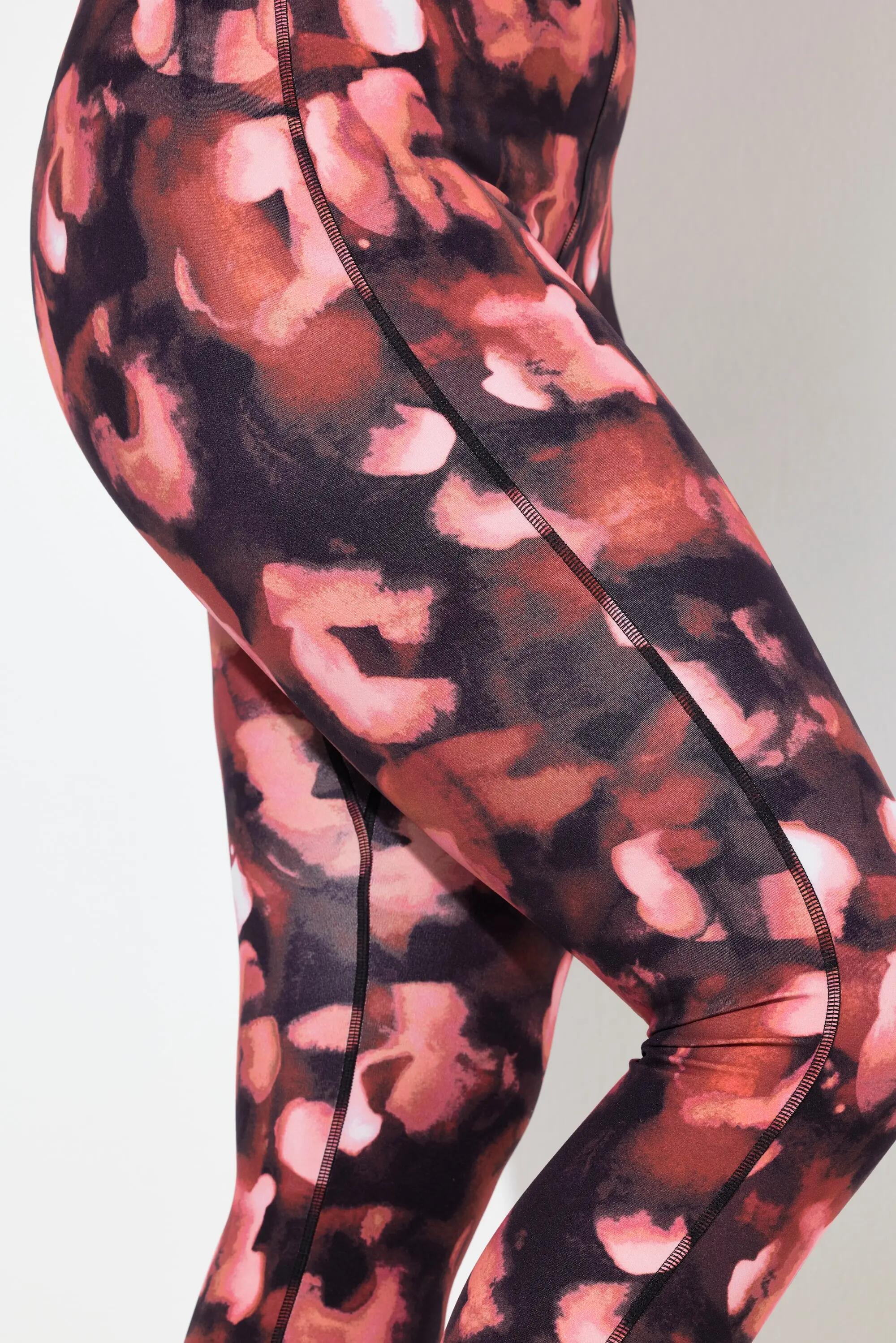 Damen Sport-Leggings Leomuster schnelltrocknend Elastikbund 9/11