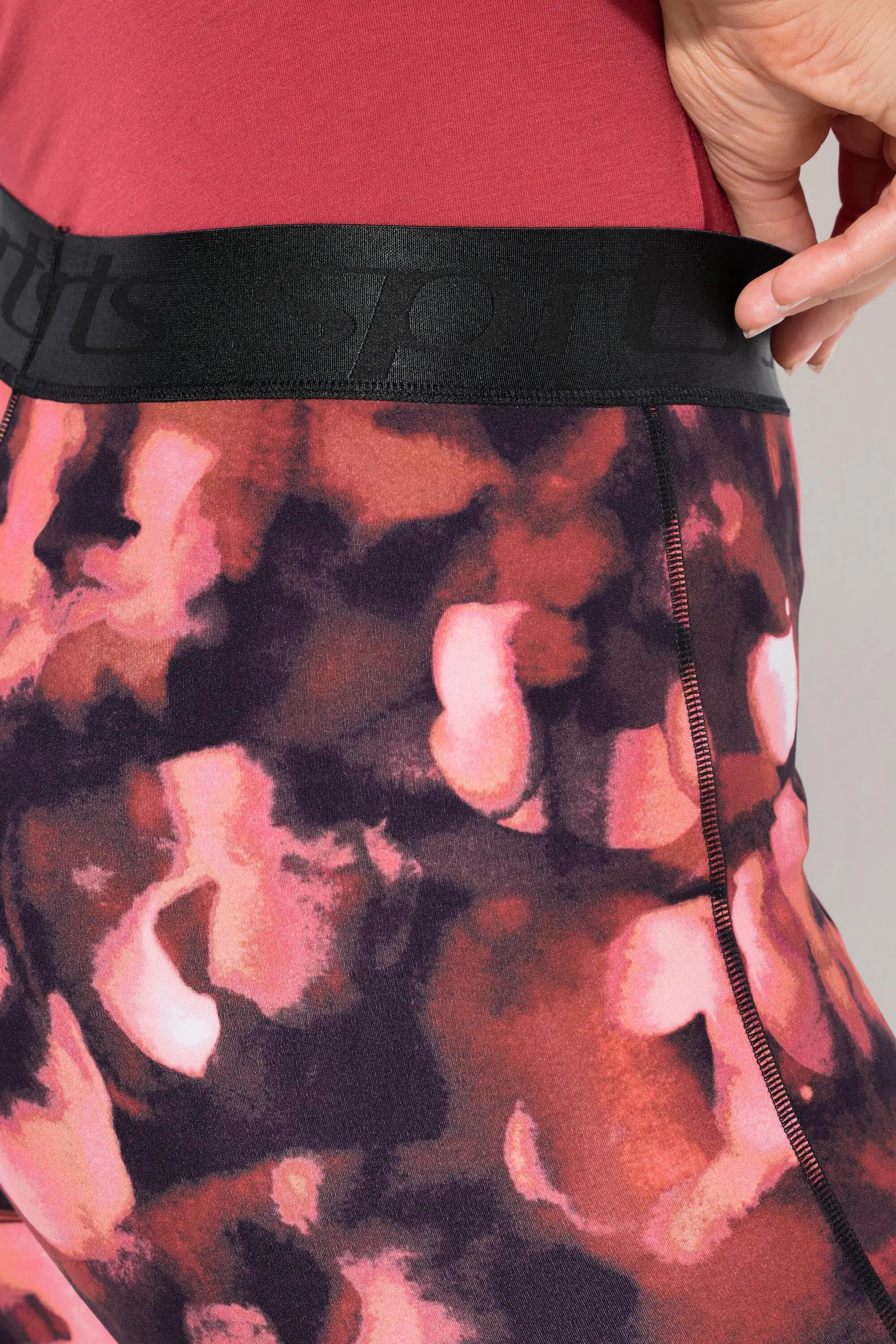 Damen Sport-Leggings Leomuster schnelltrocknend Elastikbund 8/11