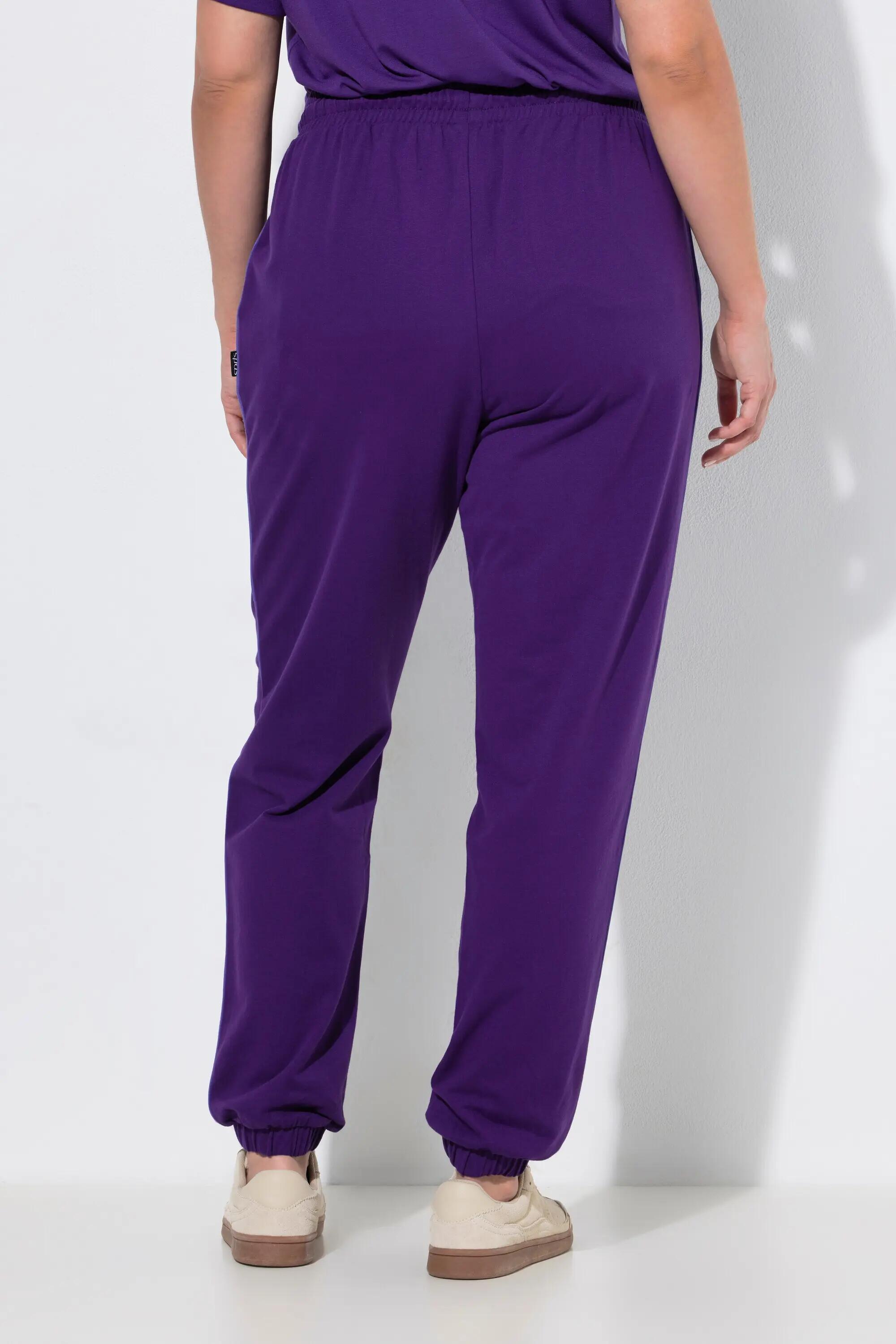 Damen Jogginghose Seitenpaspel Elastikbund elastischer Saum 8/13