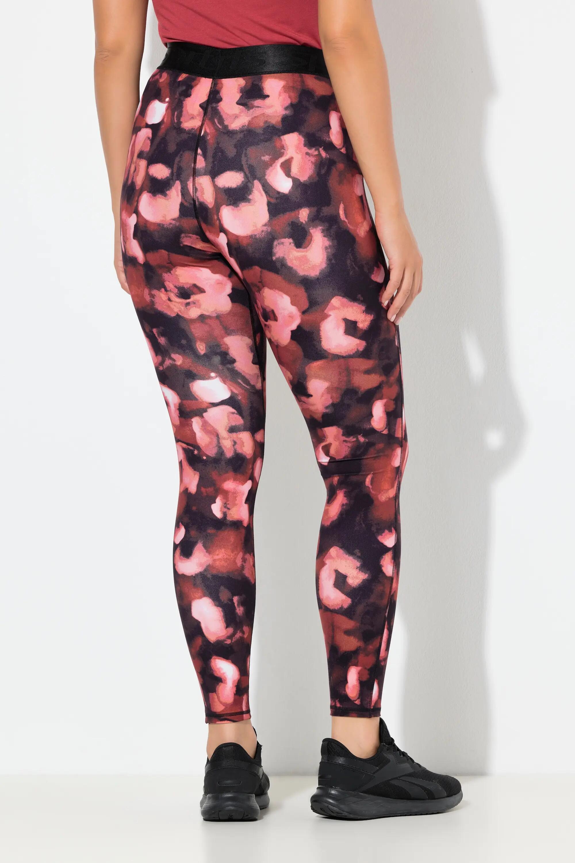 Damen Sport-Leggings Leomuster schnelltrocknend Elastikbund 7/11