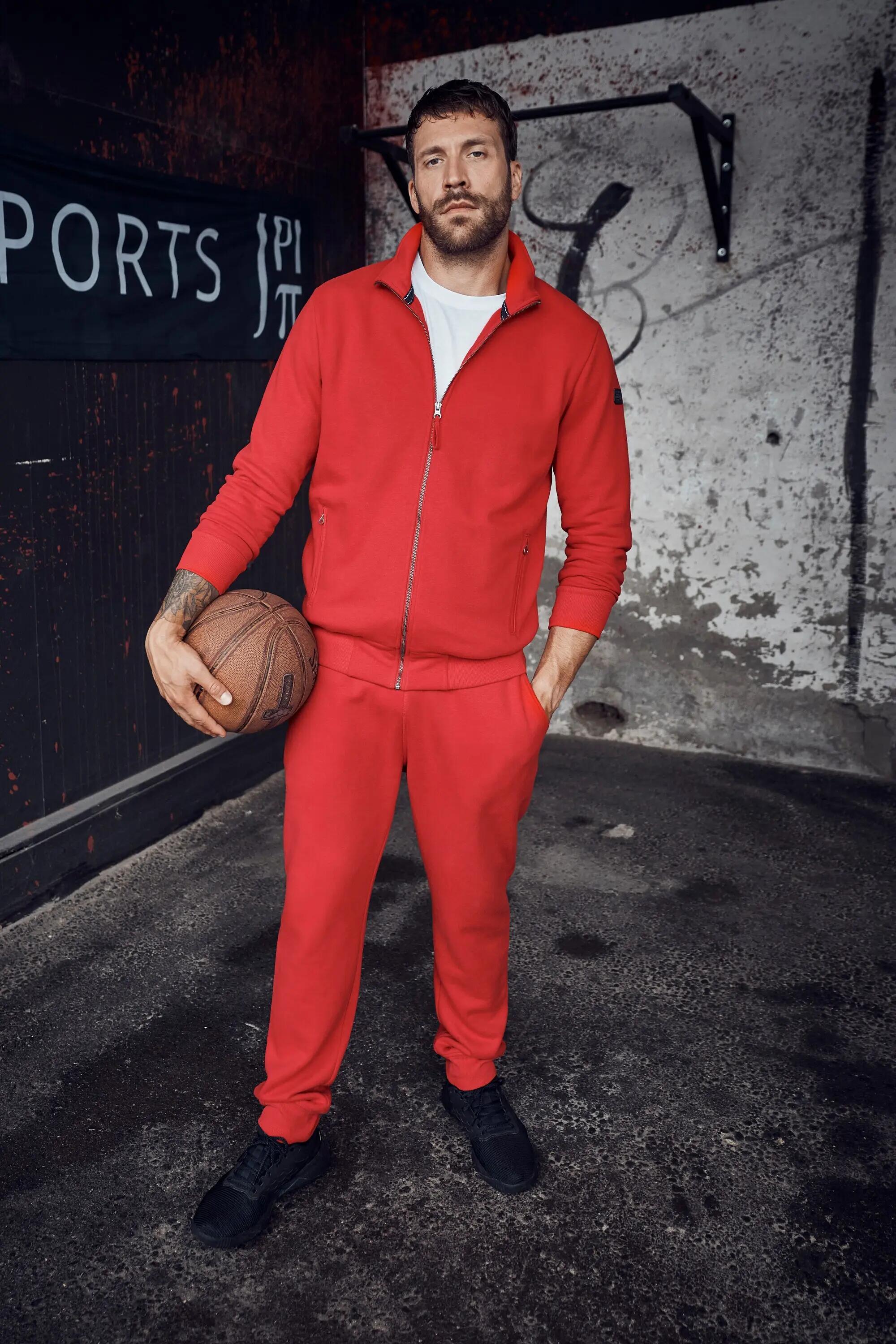Hommes Pantalon en molleton avec cordon coulissant sous tunnel coupe Modern Fit 13/13