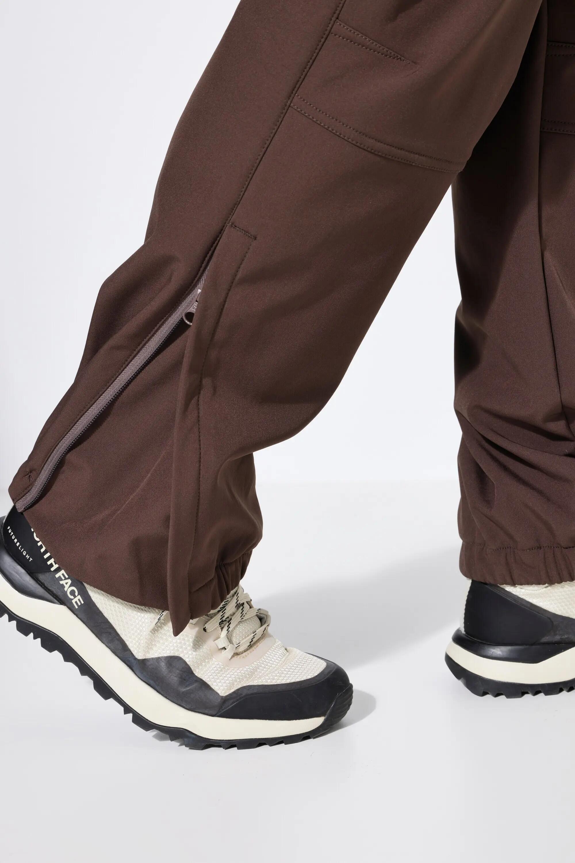 Dames Softshell-broek waterafstotend voorgevormde knieën fleece voering 10/13