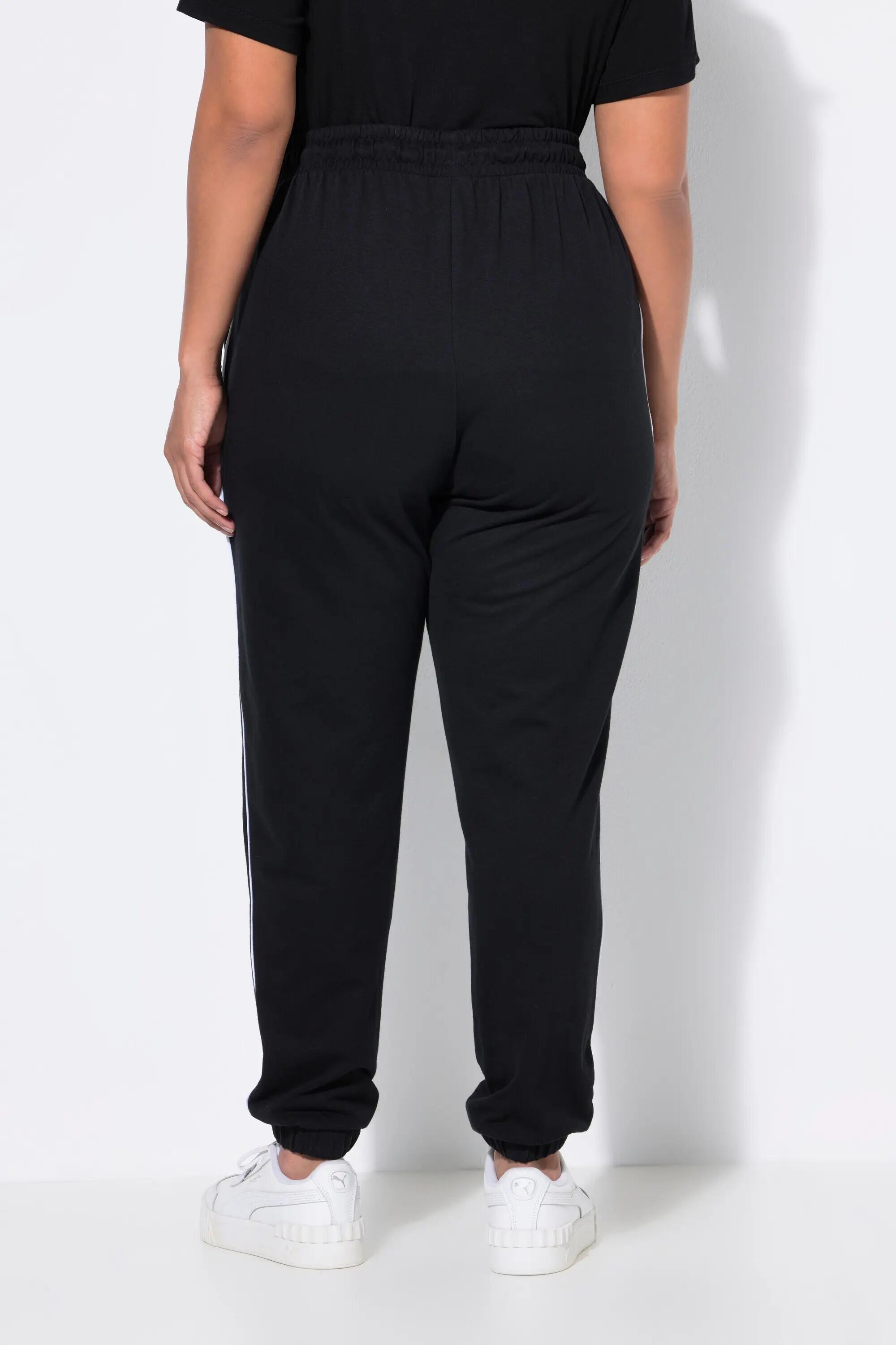 Damen Jogginghose Seitenpaspel Elastikbund elastischer Saum 8/13