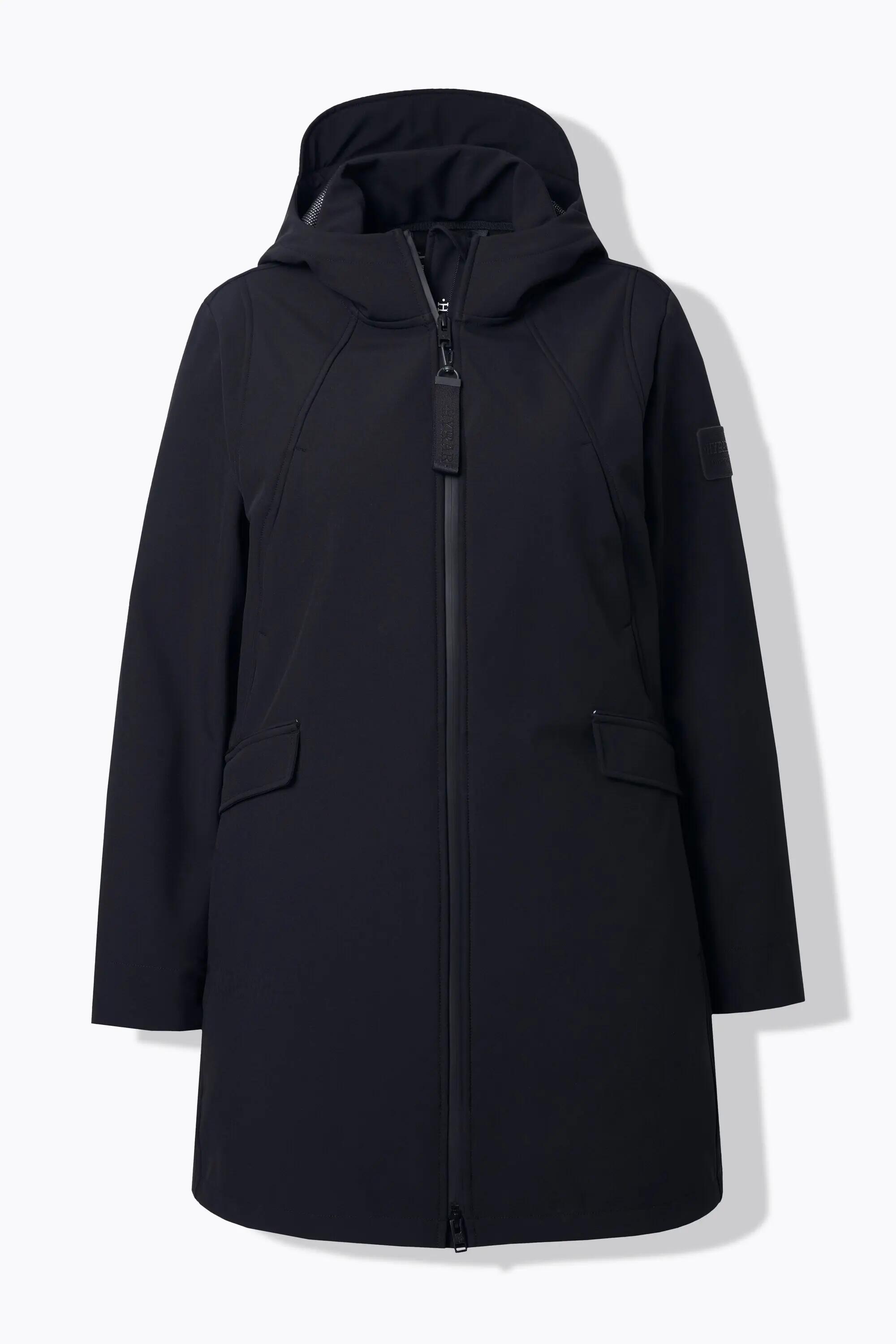 Dames HYPRAR softshell jas waterafstotend capuchon 3/13
