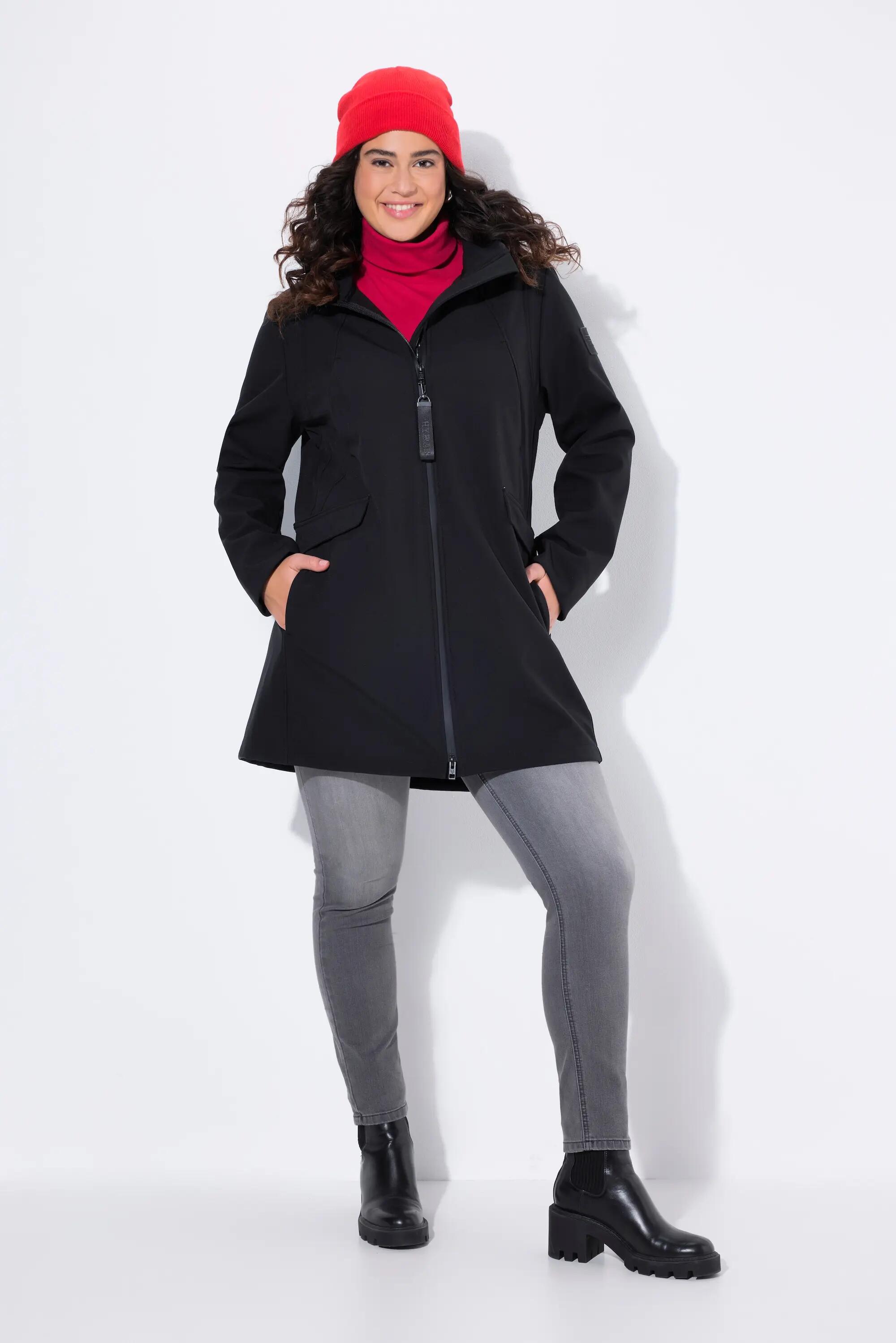 Dames HYPRAR softshell jas waterafstotend capuchon 2/13
