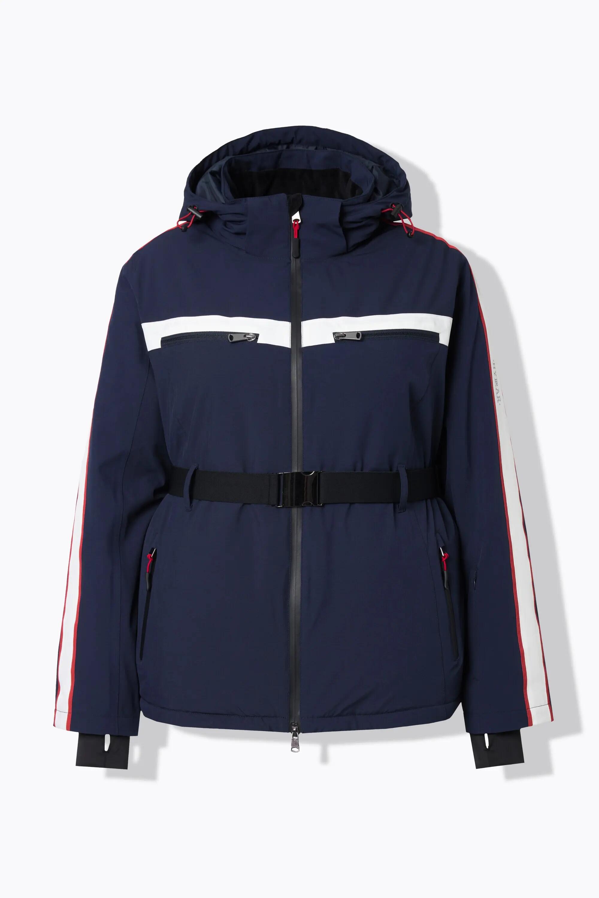 Damen Performance-Jacke wasserdicht 2-Wege-Zipper Daumenloch 4/13