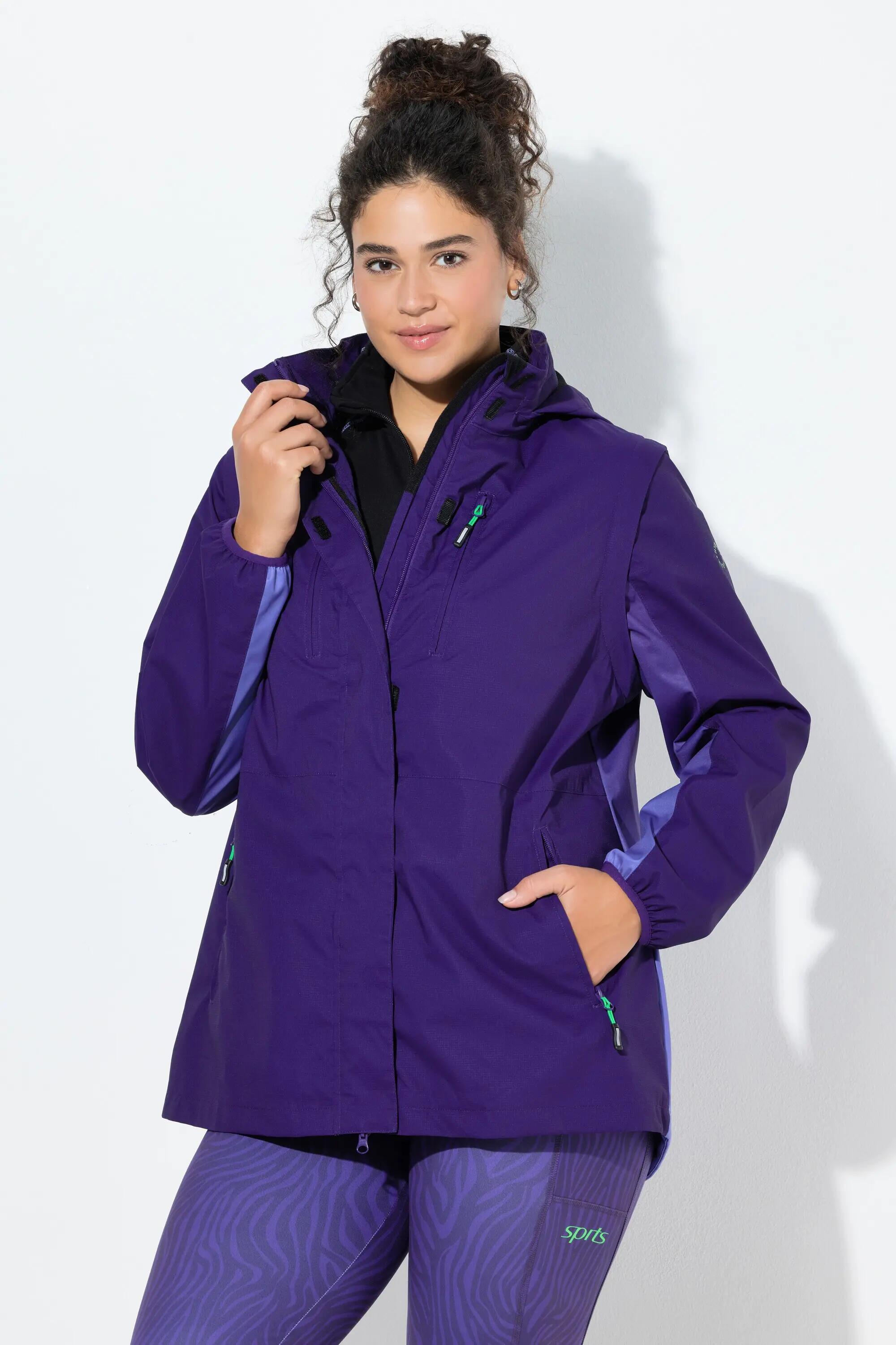 Femme Veste technique 2-en-1 imperméable manches amovibles 4/13