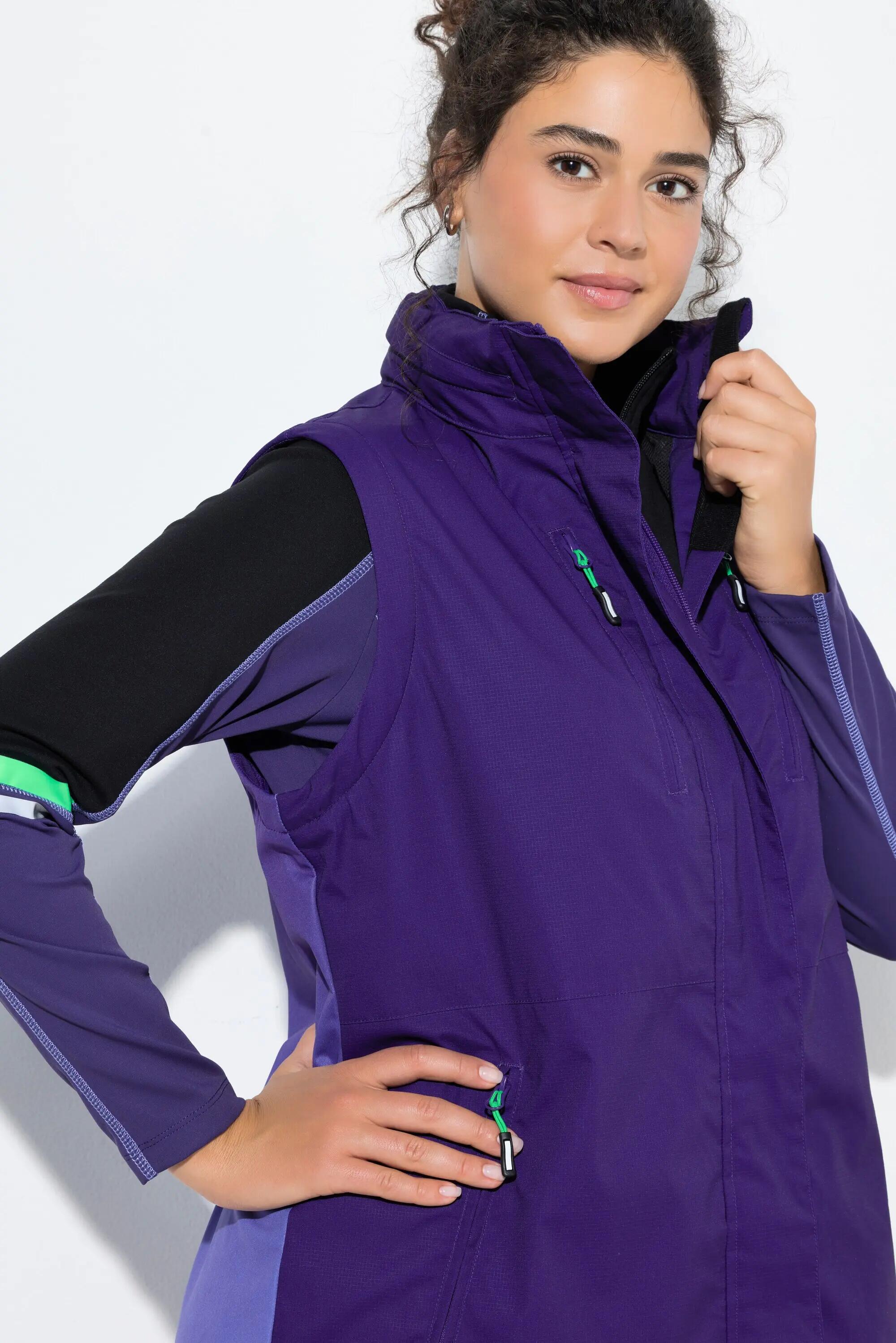 Femme Veste technique 2-en-1 imperméable manches amovibles 3/13