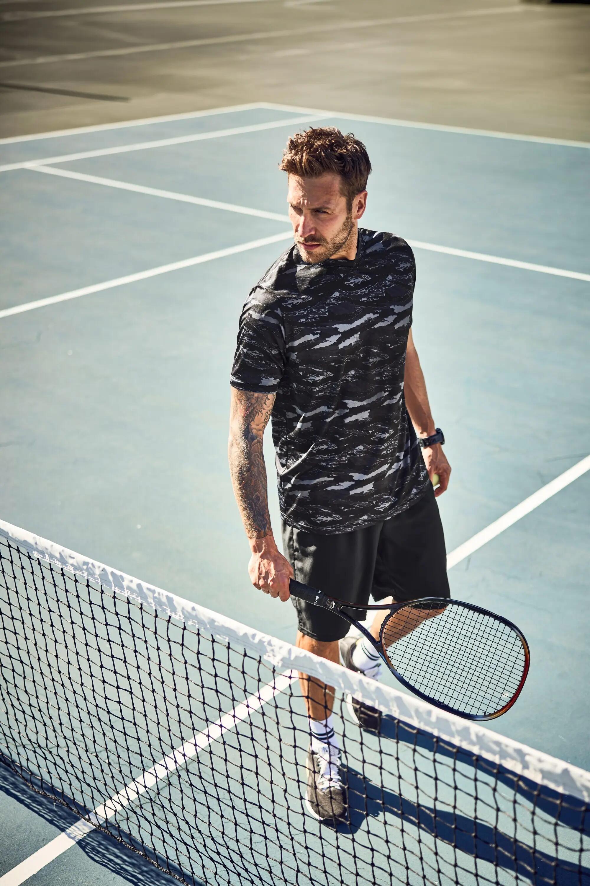 Heren Functioneel shirt tennis halflange mouwen grafische print QuickDry 12/13