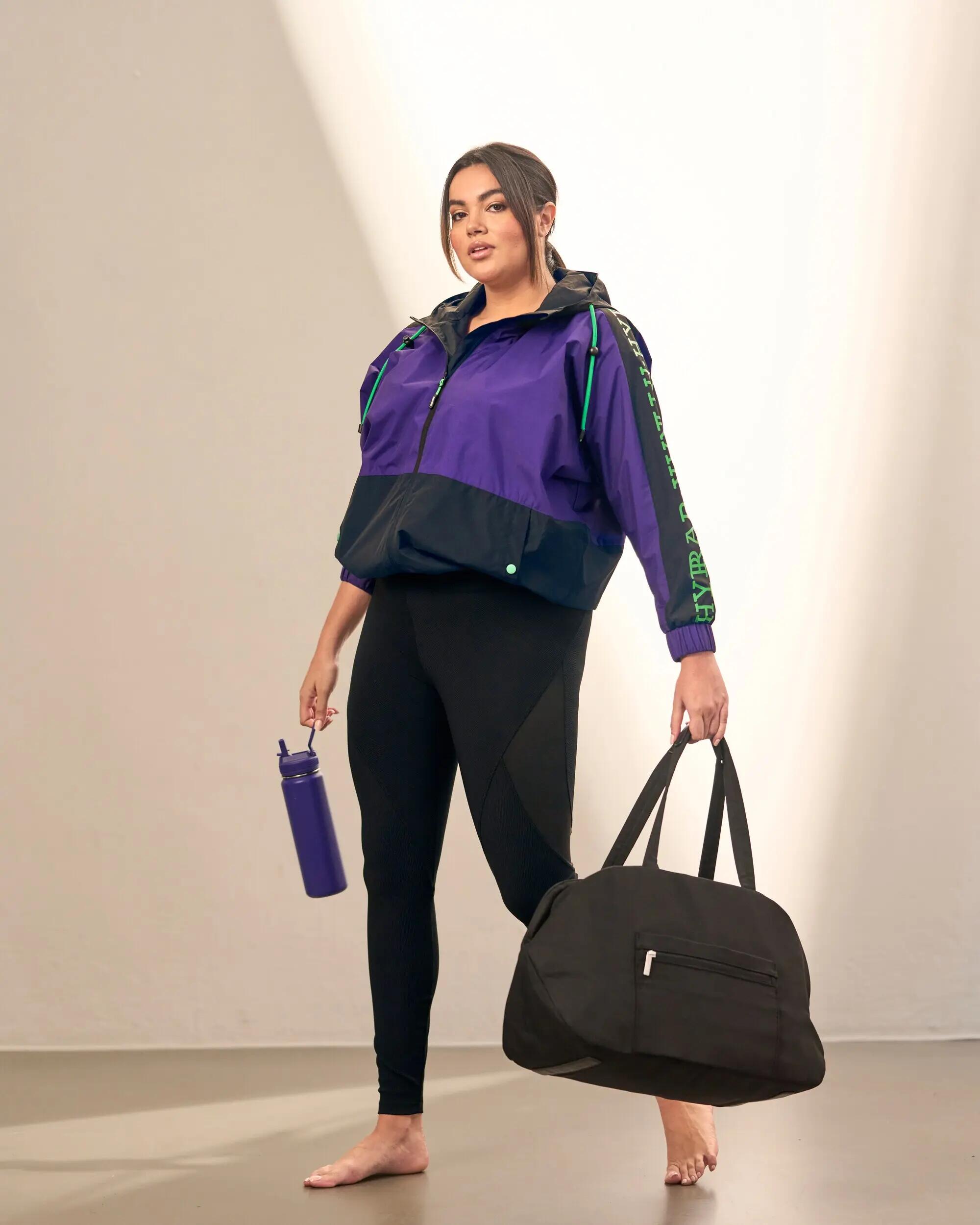 Damen Funktionsjacke Kapuze oversized Fledermaus-Ärmel 5/13