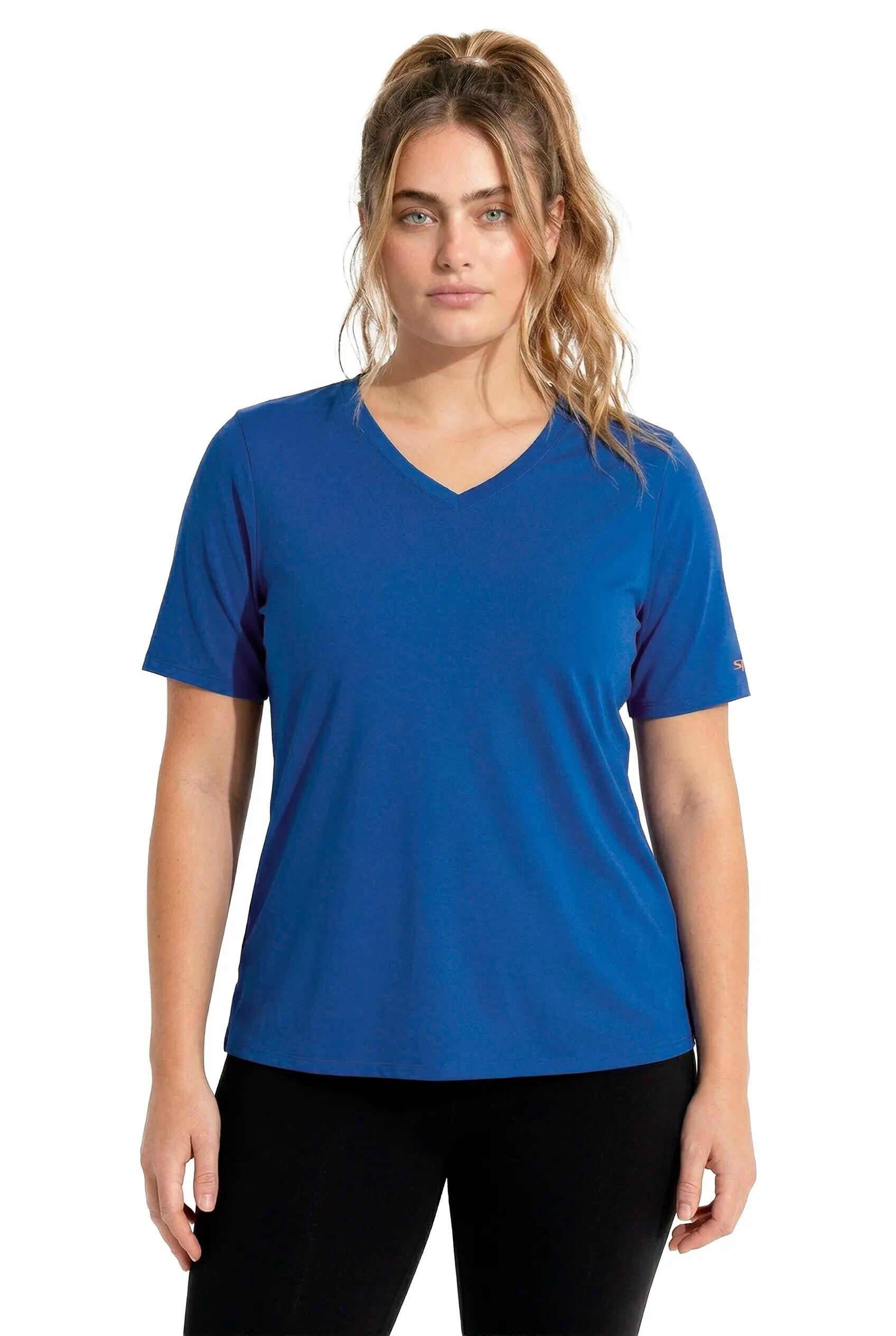 Dames Functioneel shirt V-hals korte mouw gerecycled 2/13