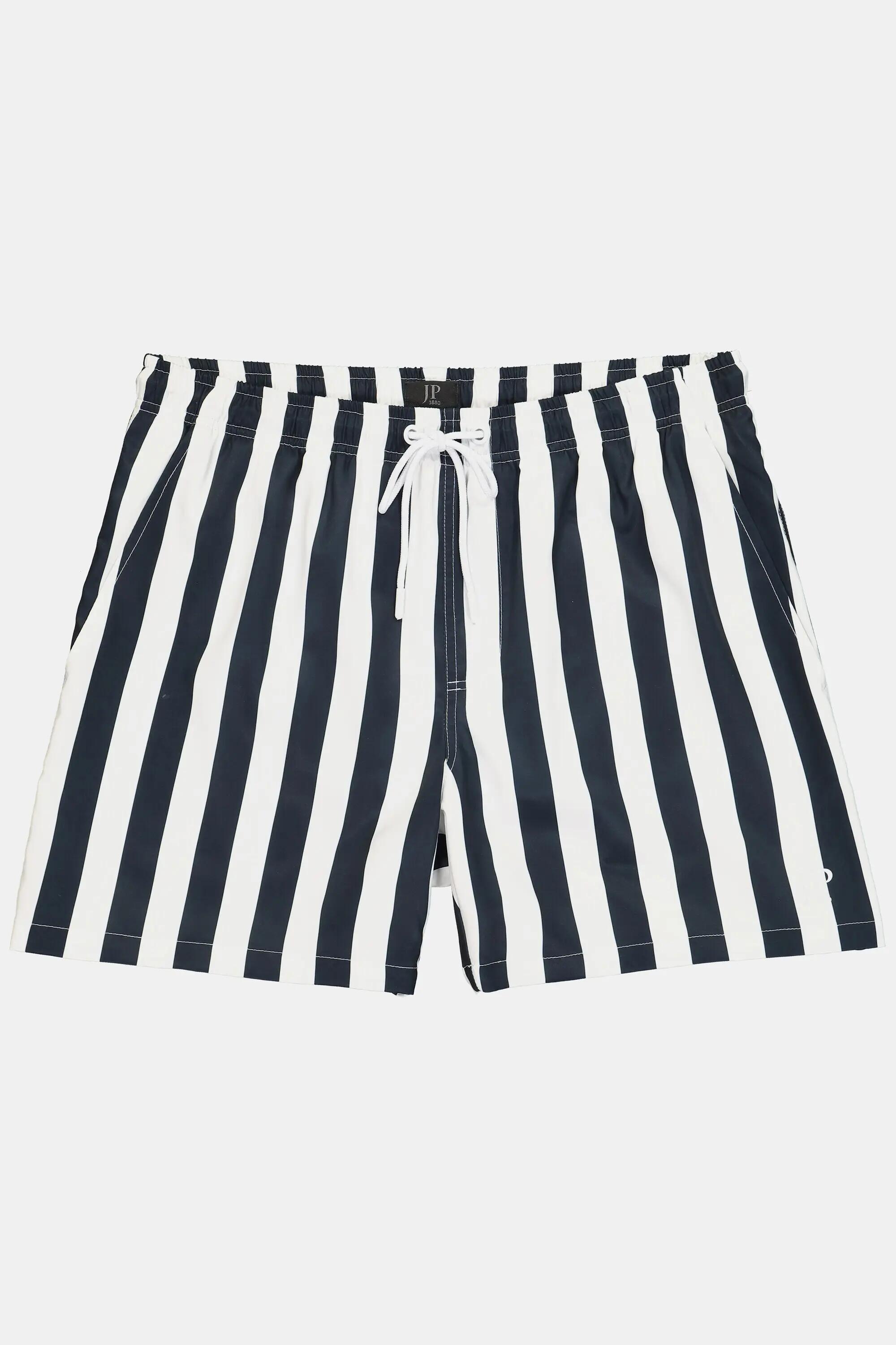 Heren zwemshort FLEXNAMIC® beachwear strepen elastische tailleband 10/11