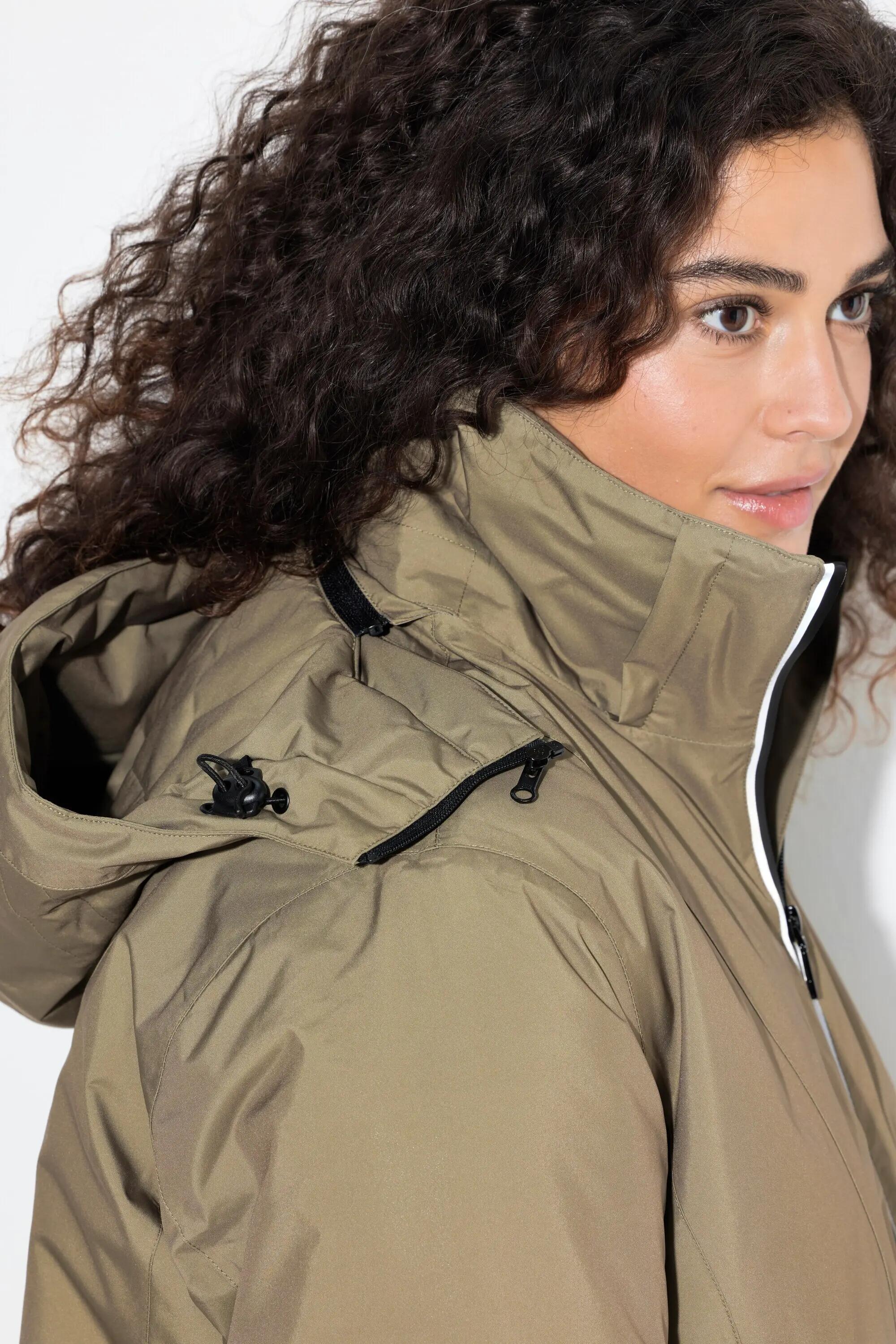 Damen HYPRAR Funktionsjacke wasserdicht A-Linie Kapuze 12/13