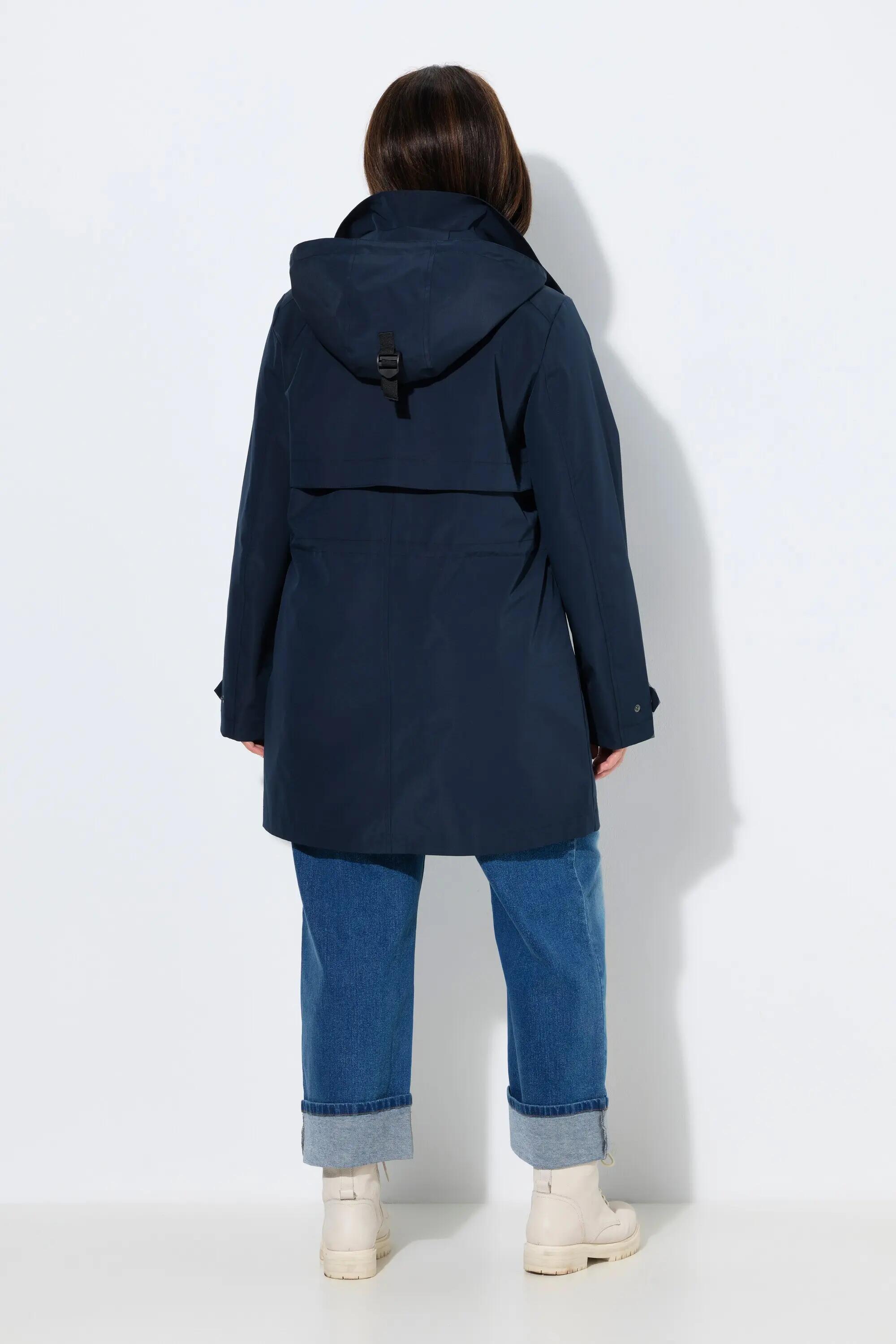 Damen HYPRAR Funktions-Trenchcoat wasserabweisend Kapuze 8/13
