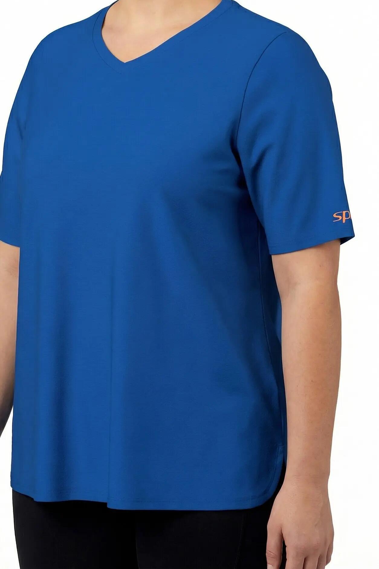 Dames Functioneel shirt V-hals korte mouw gerecycled 9/13