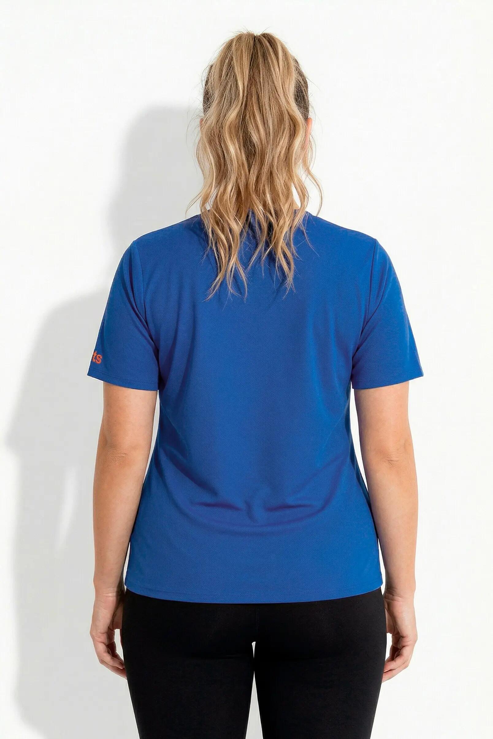 Dames Functioneel shirt V-hals korte mouw gerecycled 8/13